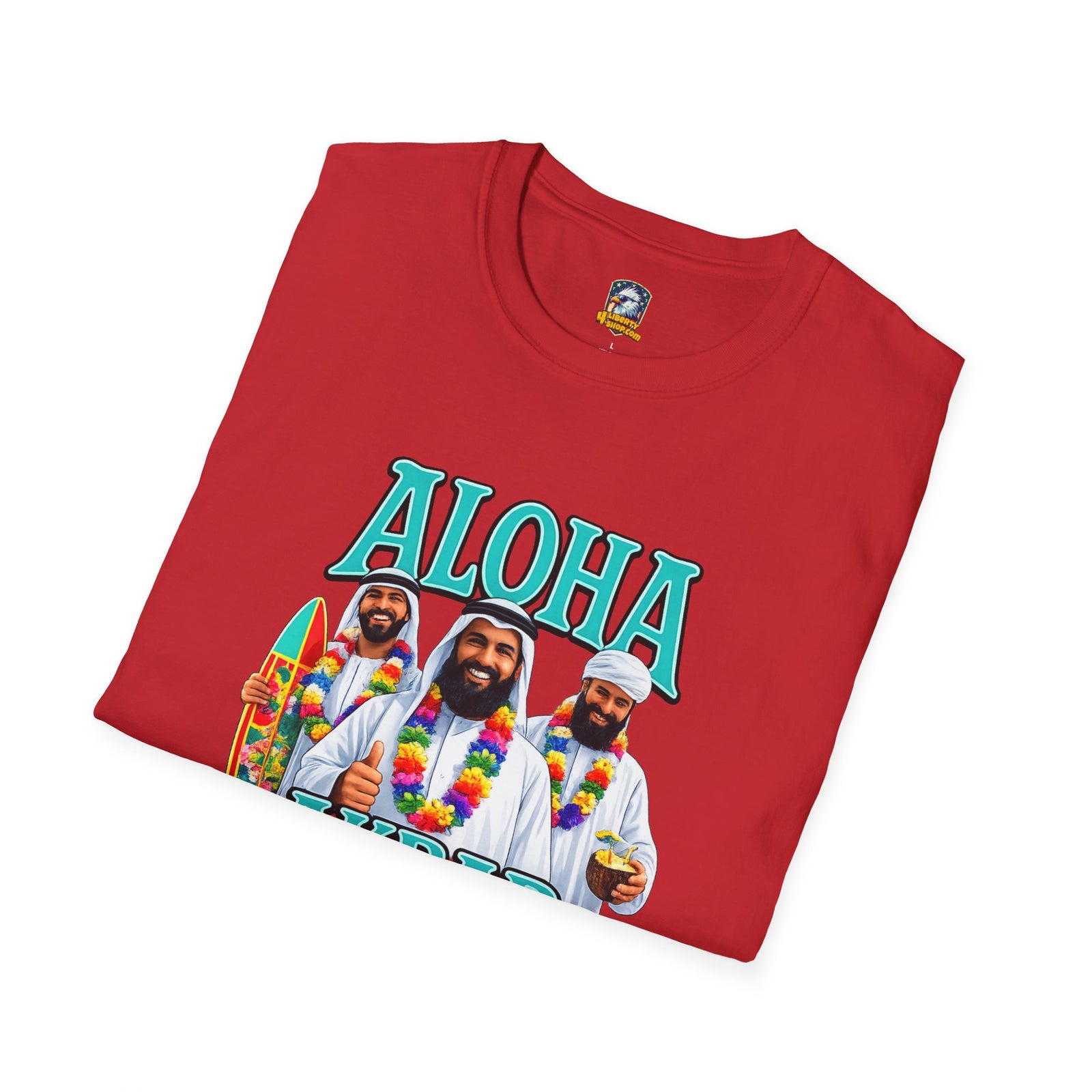Walton & Johnson — Aloha Akbar T-Shirt — Retro Tropical Graphic Tee - 4LibertyShop.com