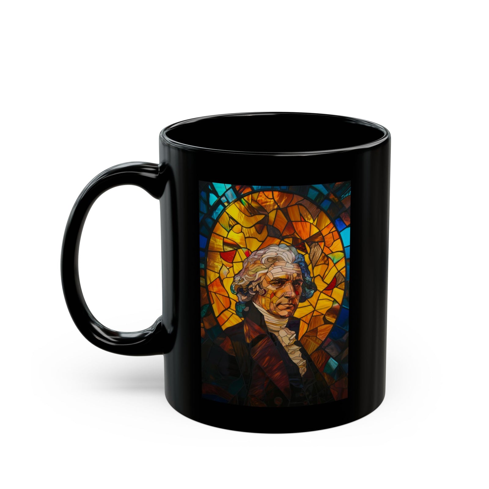 Thomas Jefferson Stained Glass Mug (11oz,15oz)