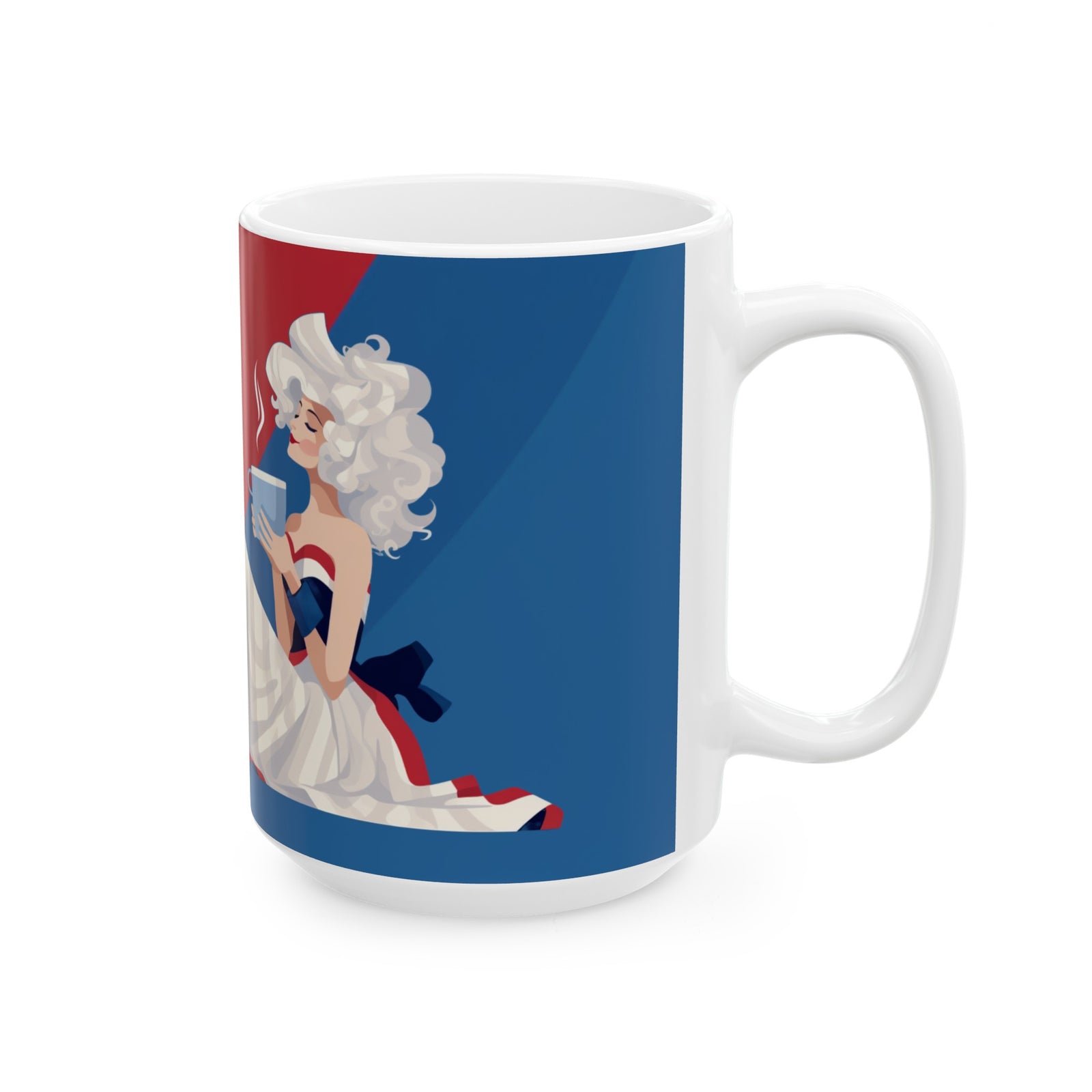 Betsy Ross Founding Flavors Ceramic Mug, (11oz, 15oz)