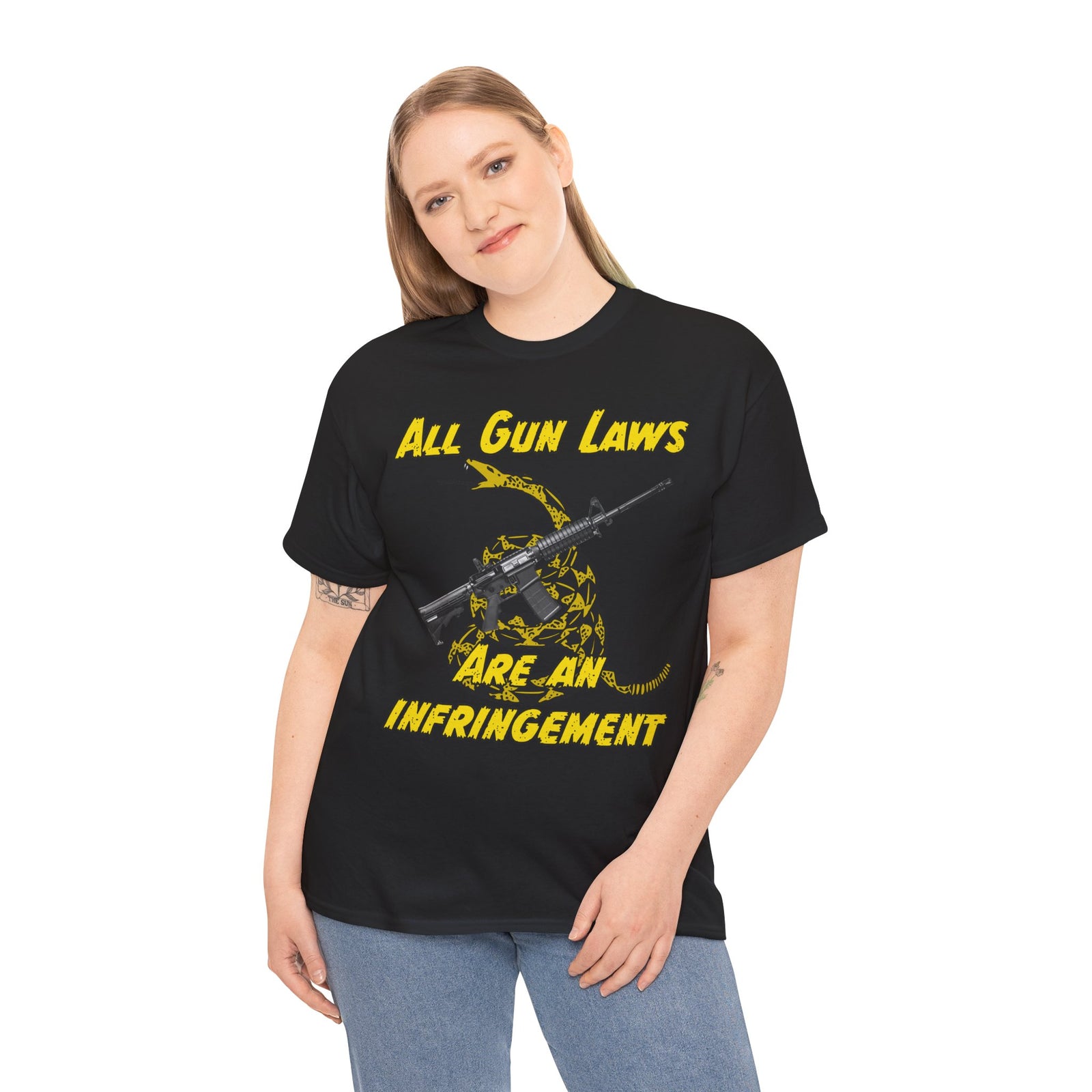 Judge Nap: All Gun Rights Are Infringements AR15 Gadsden T-Shirt