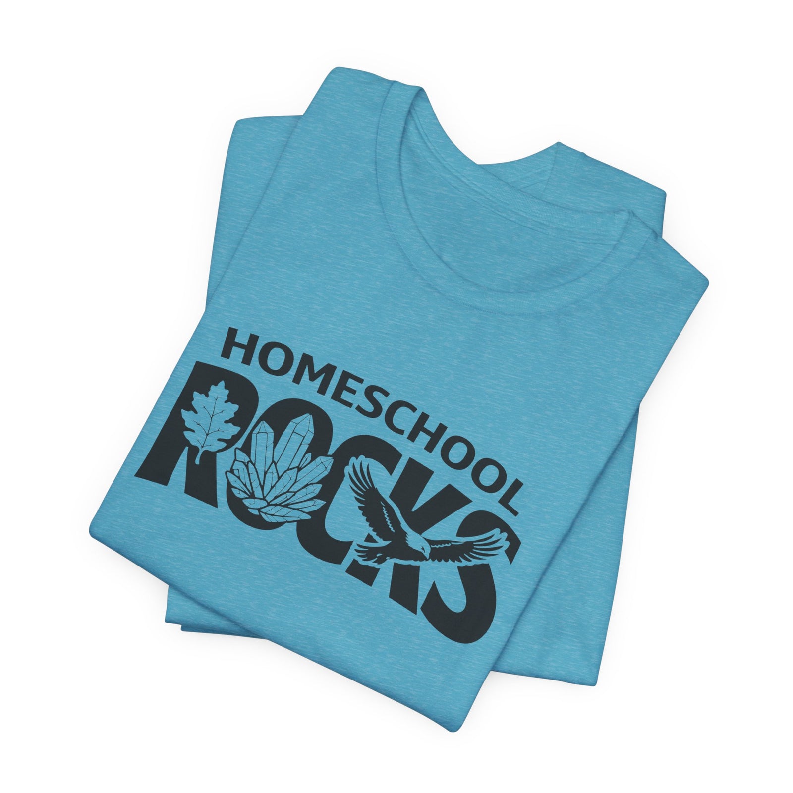 Homeschool Workshop: Homeschool Rocks T-Shirt – Retro Floral 'Homeschool Rocks' Tee for Homeschooling Parents & Teachers - 4LibertyShop.com