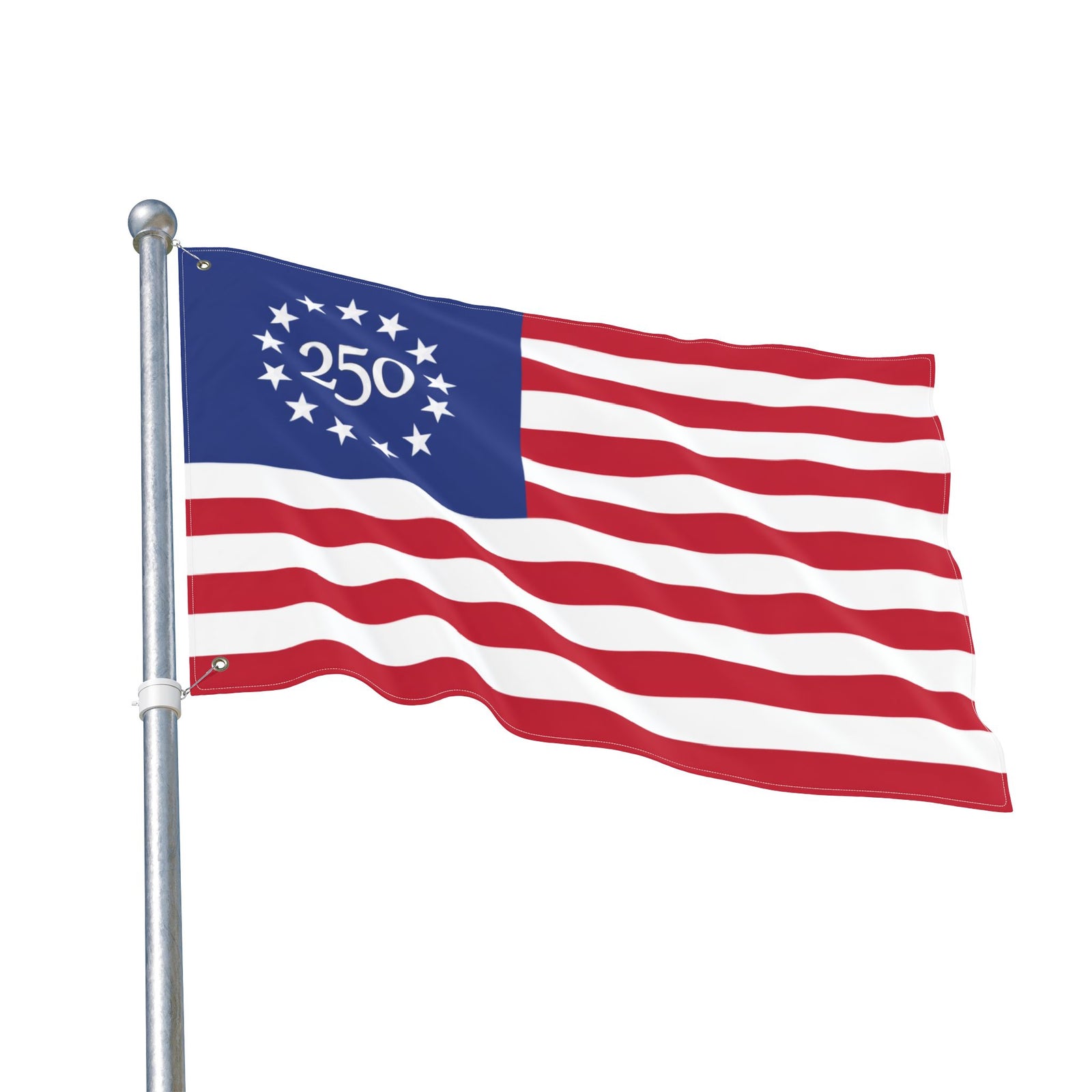 250th Anniversary Double-Sided American Flag - 4LibertyShop.com