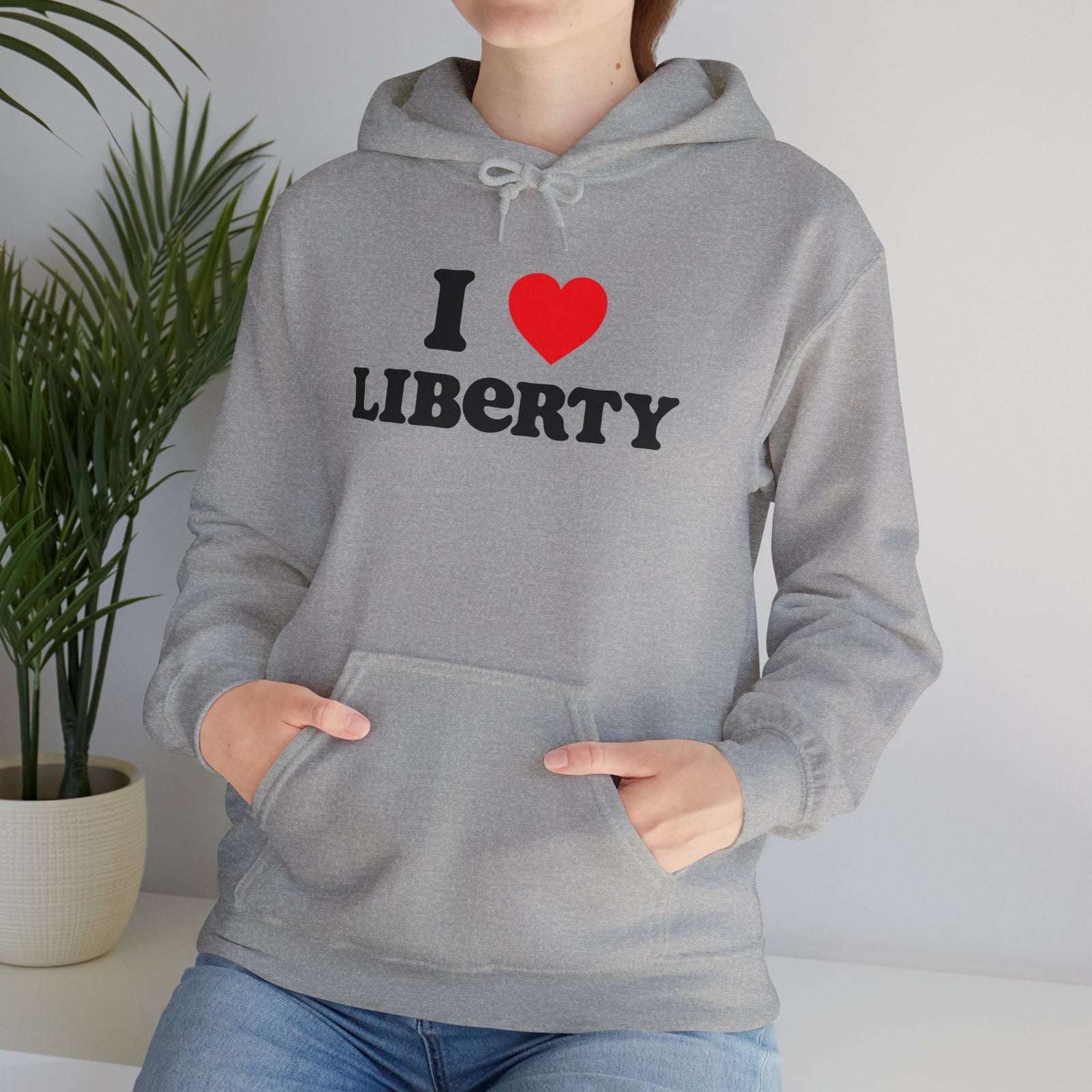 Judge Nap: I Heart Liberty Unisex Heavy Blend™ Hooded Sweatshirt