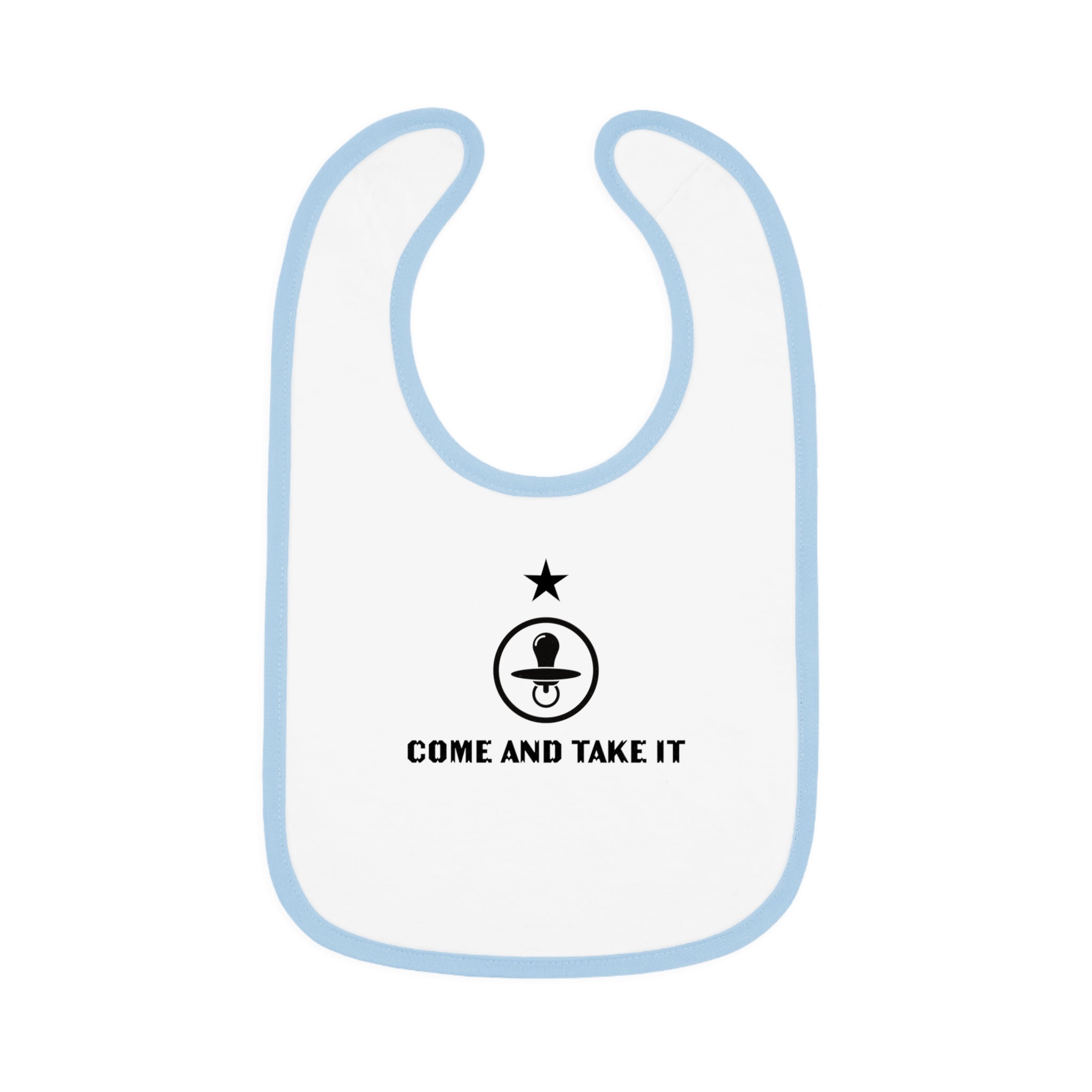 'Come and Take It Pacifier' Bib