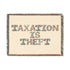 Taxation Is Theft Woven Blanket - Cozy Throw for Libertarian Living Room Decor