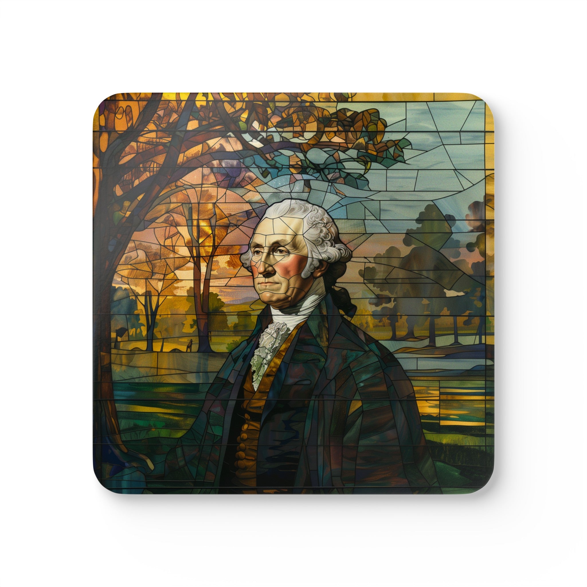 George Washington Corkwood Coaster Set