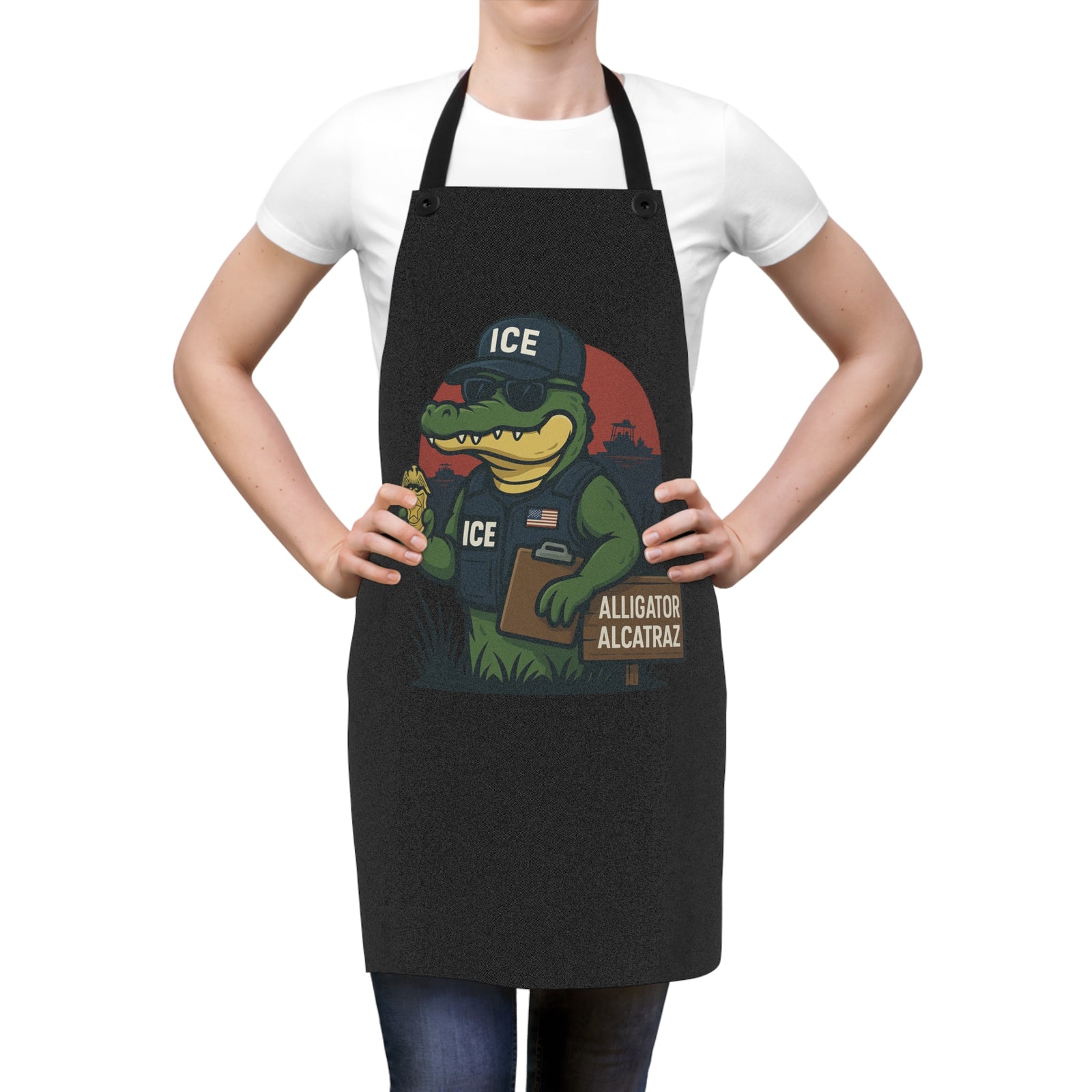 Walton & Johnson: Alligator Alcatraz Apron