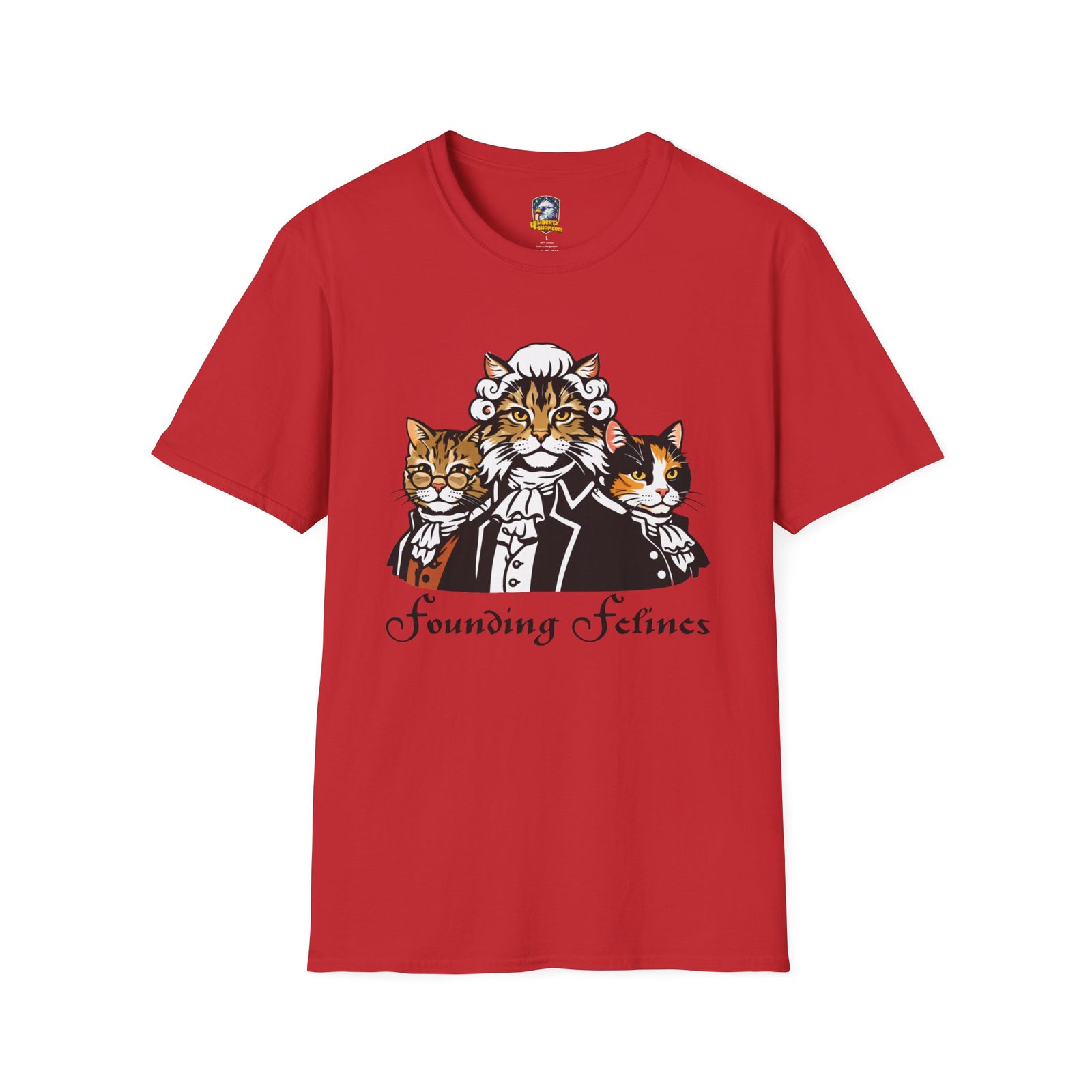 Founding Felines T-Shirt – Revolutionary Cats Graphic Tee - 4LibertyShop.com