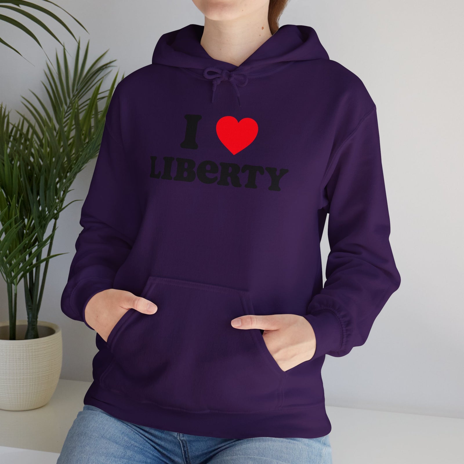 Judge Nap: I Heart Liberty Unisex Heavy Blend™ Hooded Sweatshirt