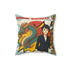 Sanae Takaichi Japanese Dragon Rising Sun Decorative Throw Pillow | Anime Woman Illustration - 4LibertyShop.com