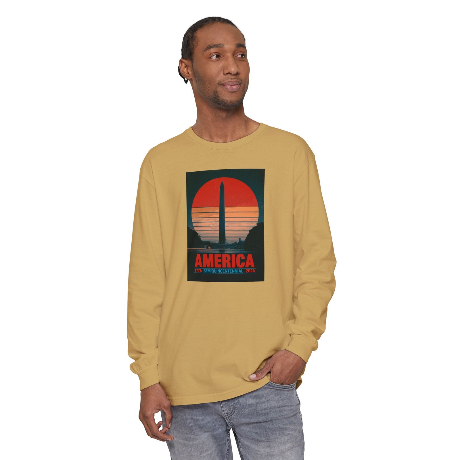 America 1776–2026 Semiquincentennial Long Sleeve T-Shirt - 4LibertyShop.com