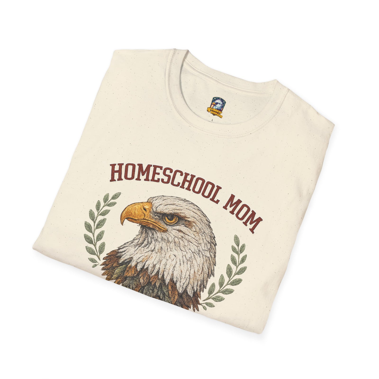 Homeschool Workshop — Homeschool Mom T-Shirt — Eagle Graphic Tee for Proud Homeschooling Moms