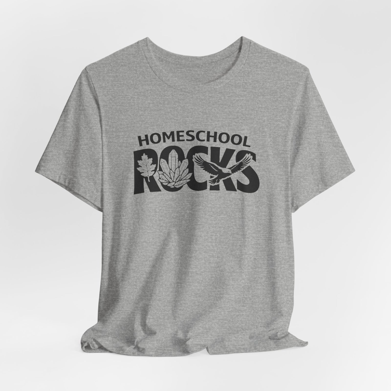 Homeschool Workshop: Homeschool Rocks T-Shirt – Retro Floral 'Homeschool Rocks' Tee for Homeschooling Parents & Teachers - 4LibertyShop.com