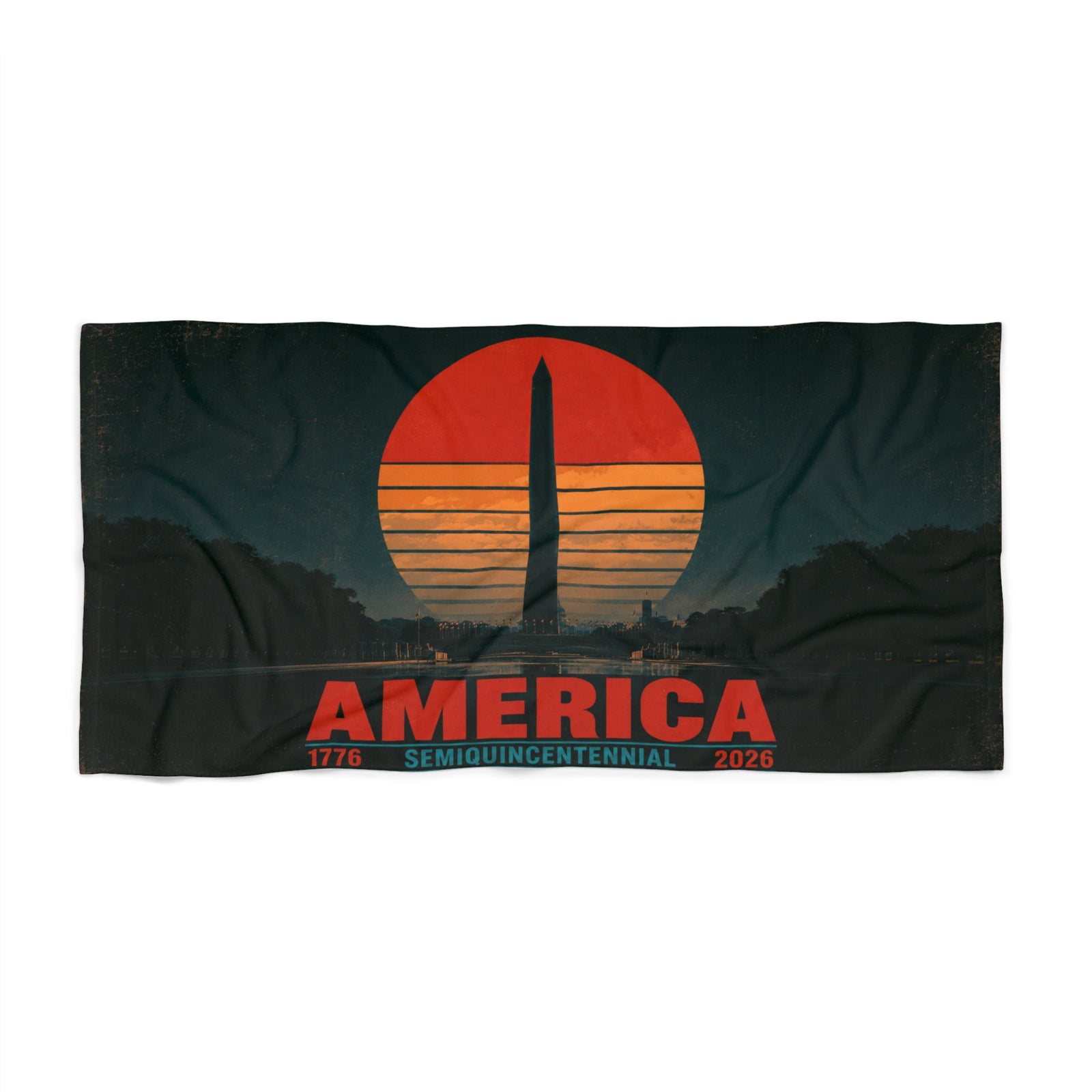 America 1776–2026 Semiquincentennial Beach Towel - 4LibertyShop.com