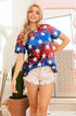 Patriotic Star Sequin Top