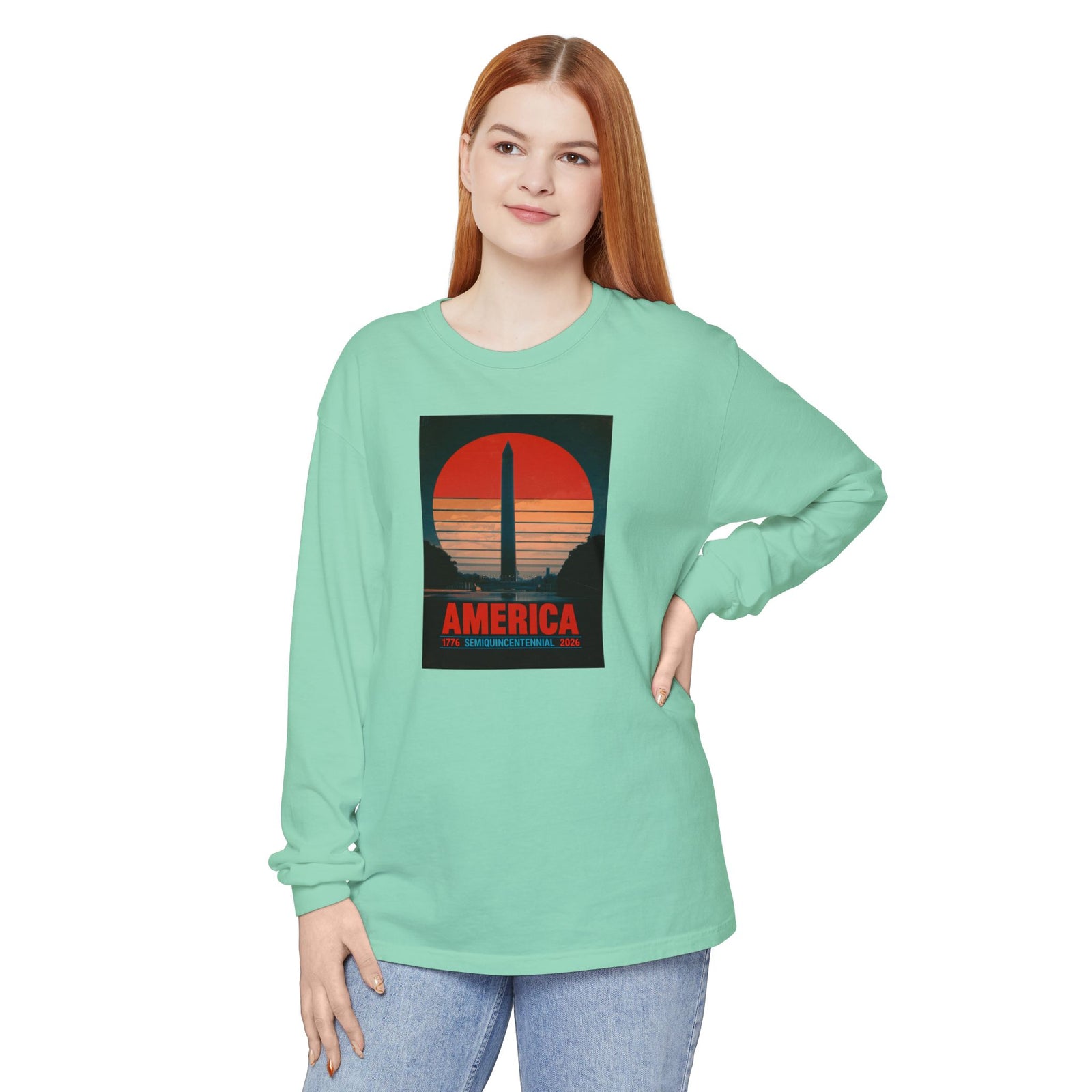 America 1776–2026 Semiquincentennial Long Sleeve T-Shirt - 4LibertyShop.com