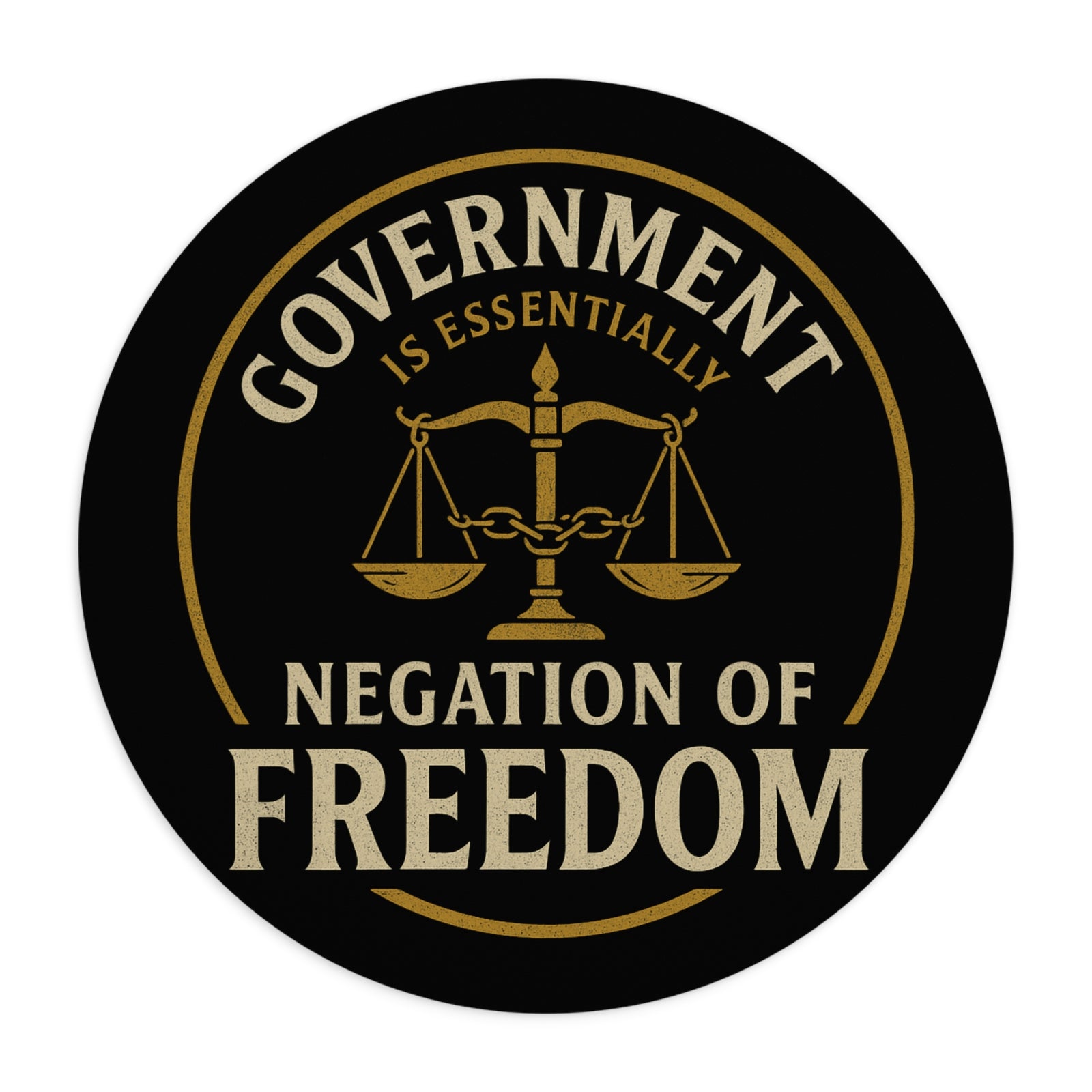 Judge Nap: Negation of Freedom Mouse Pad