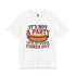 Funny Hot Dog T-Shirt — "It's Not a Party Until My Wiener Comes Out" Graphic Tee - 4LibertyShop.com