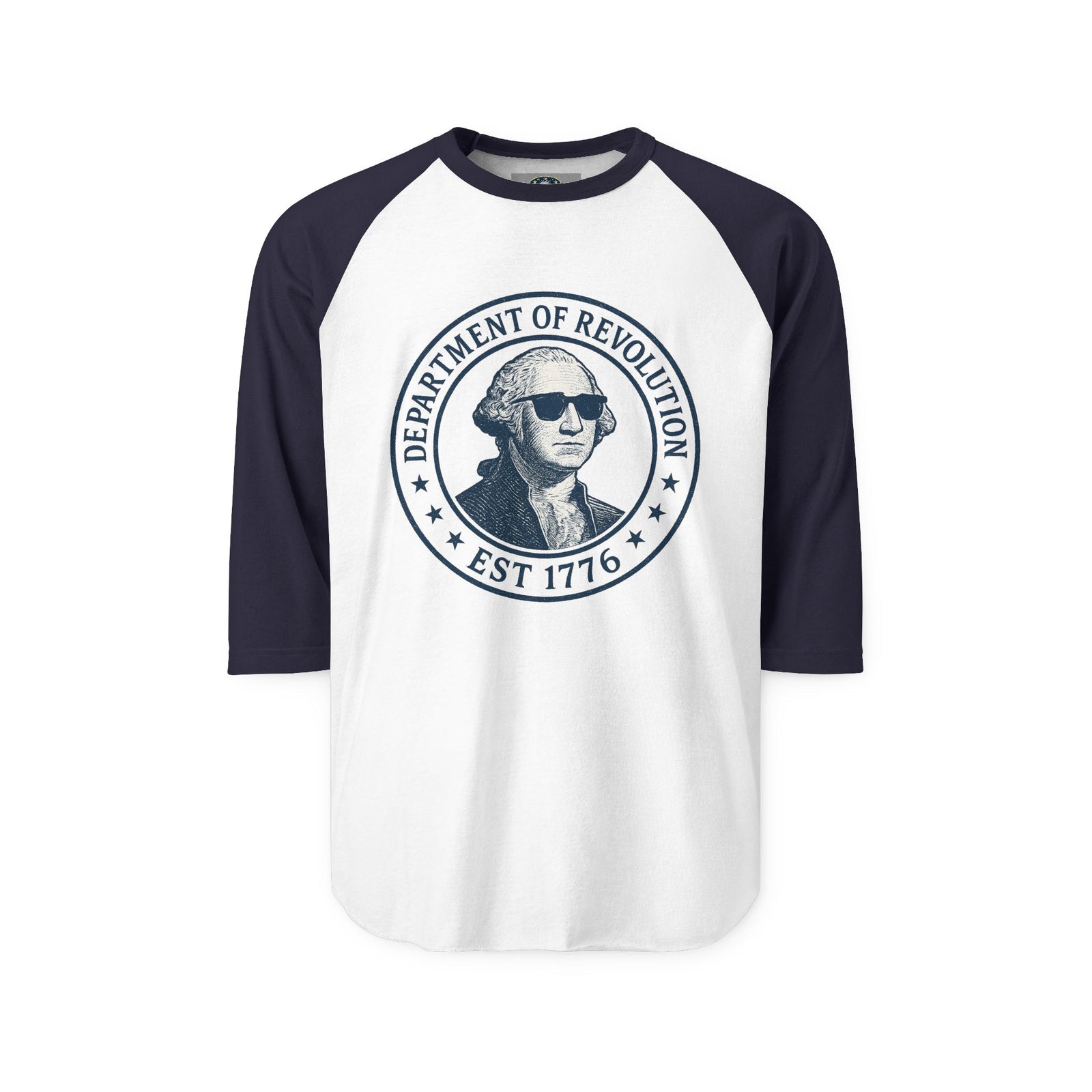 1776 Department of Revolution George Washington Baseball Shirt