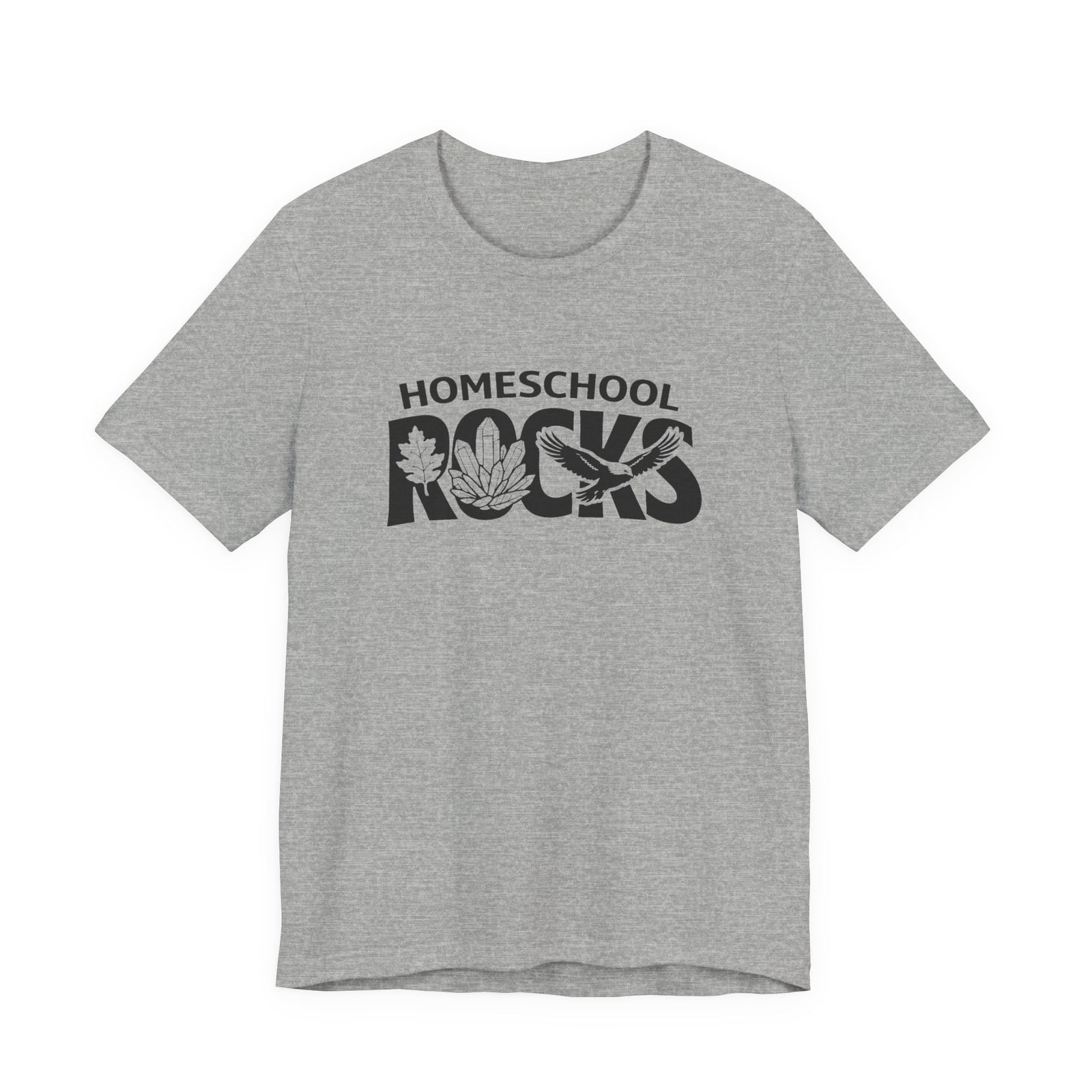 Homeschool Workshop: Homeschool Rocks T-Shirt – Retro Floral 'Homeschool Rocks' Tee for Homeschooling Parents & Teachers - 4LibertyShop.com