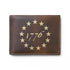 Bi-Fold Wallet – 1776 Betsy Ross Stars Leather Wallet