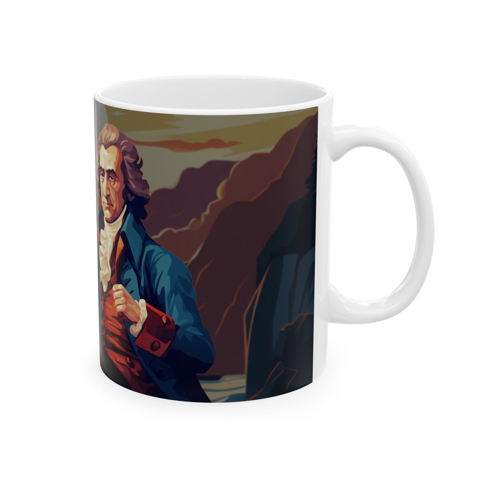 Thomas Paine Founding Flavors Ceramic Mug, (11oz, 15oz)