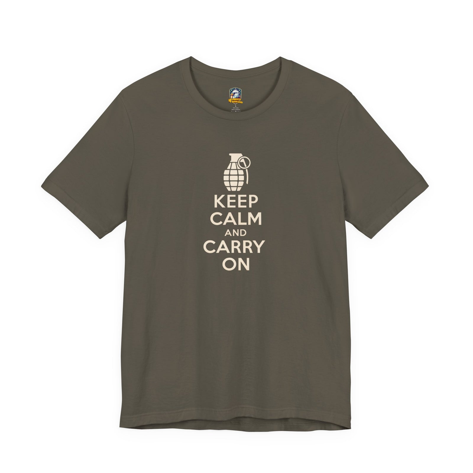 Keep Calm and Carry On T-Shirt - 4LibertyShop.com