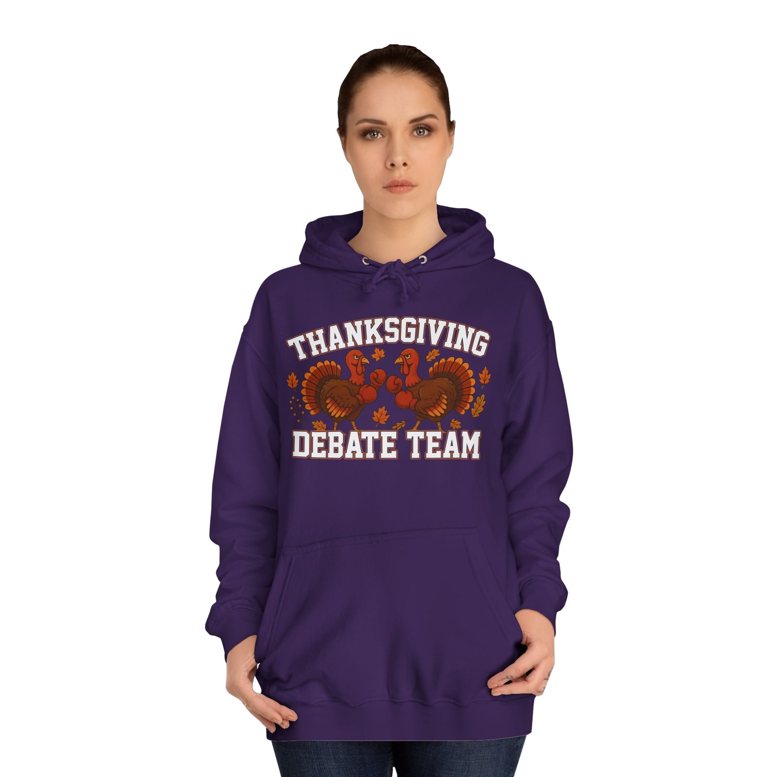 Thanksgiving Debate Team Unisex College Hoodie