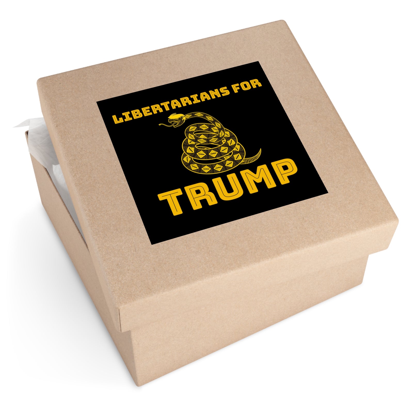 Libertarians for Trump Square Stickers, Indoor\Outdoor