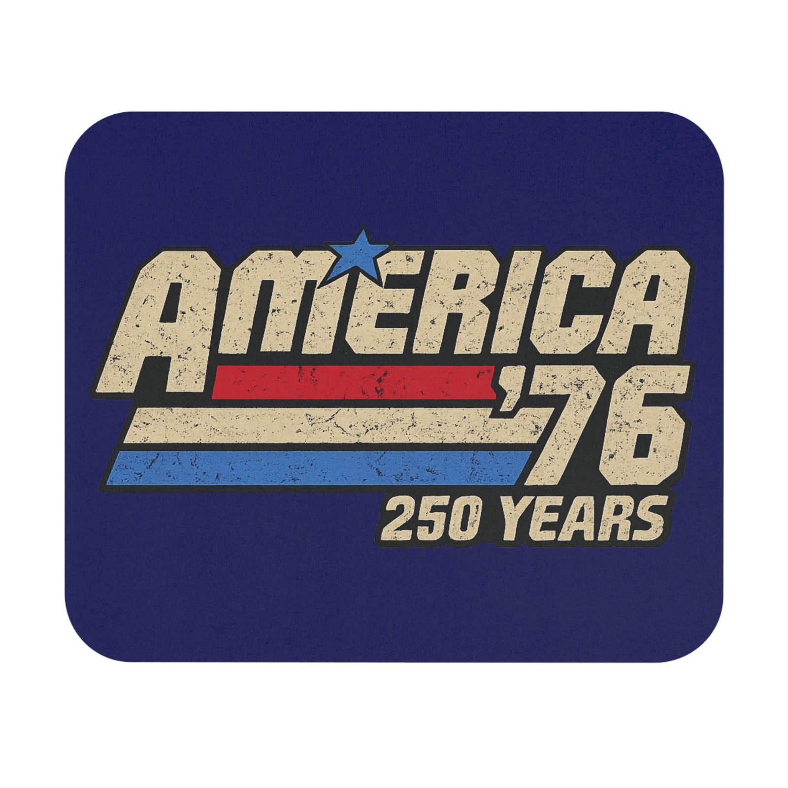 America '76 250 Years Mouse Pad — Retro Patriotic Desk Mat