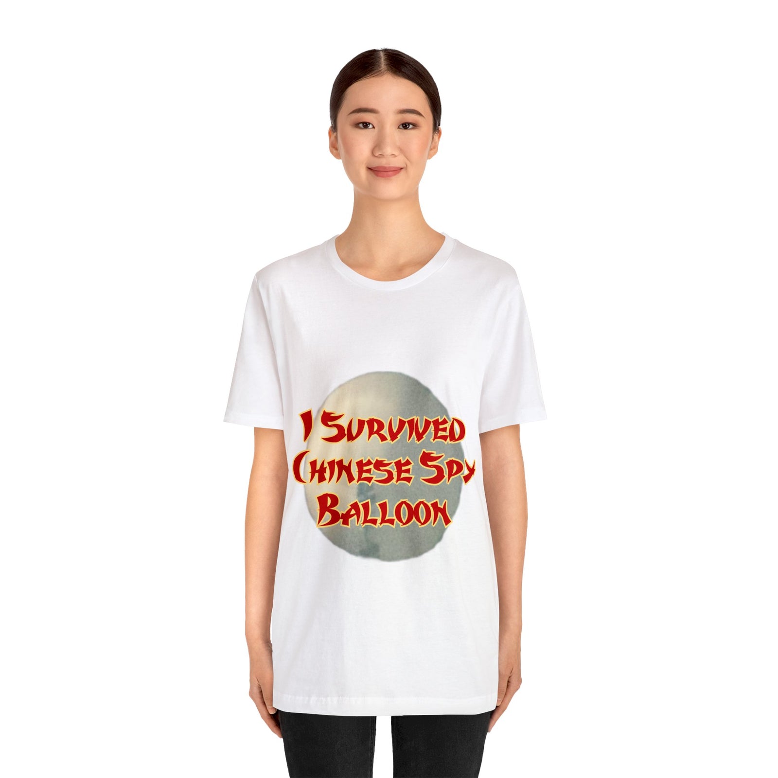 I Survived Chinese Spy Balloon Unisex Jersey Short Sleeve Tee