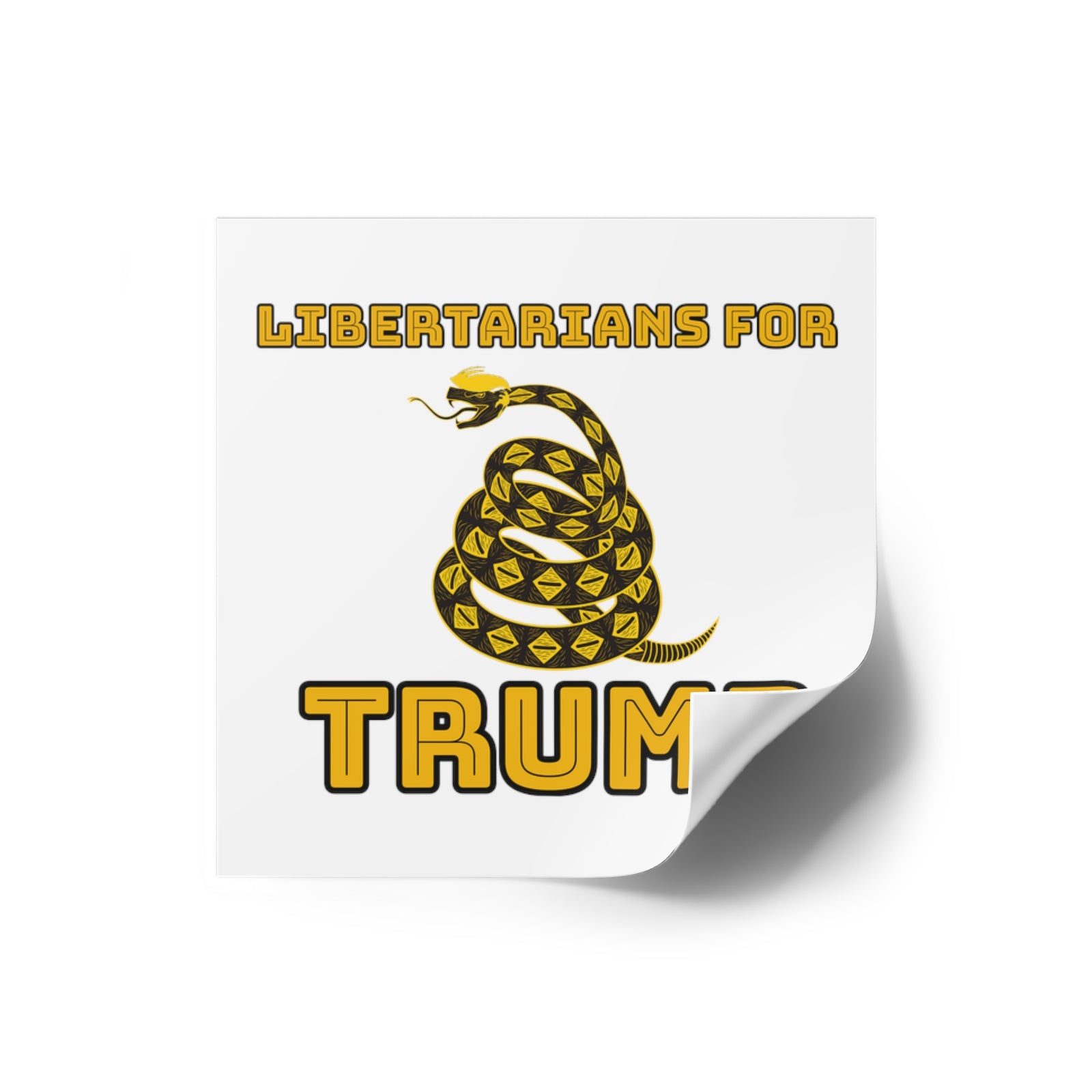 Libertarians for Trump Square Stickers, Indoor\Outdoor