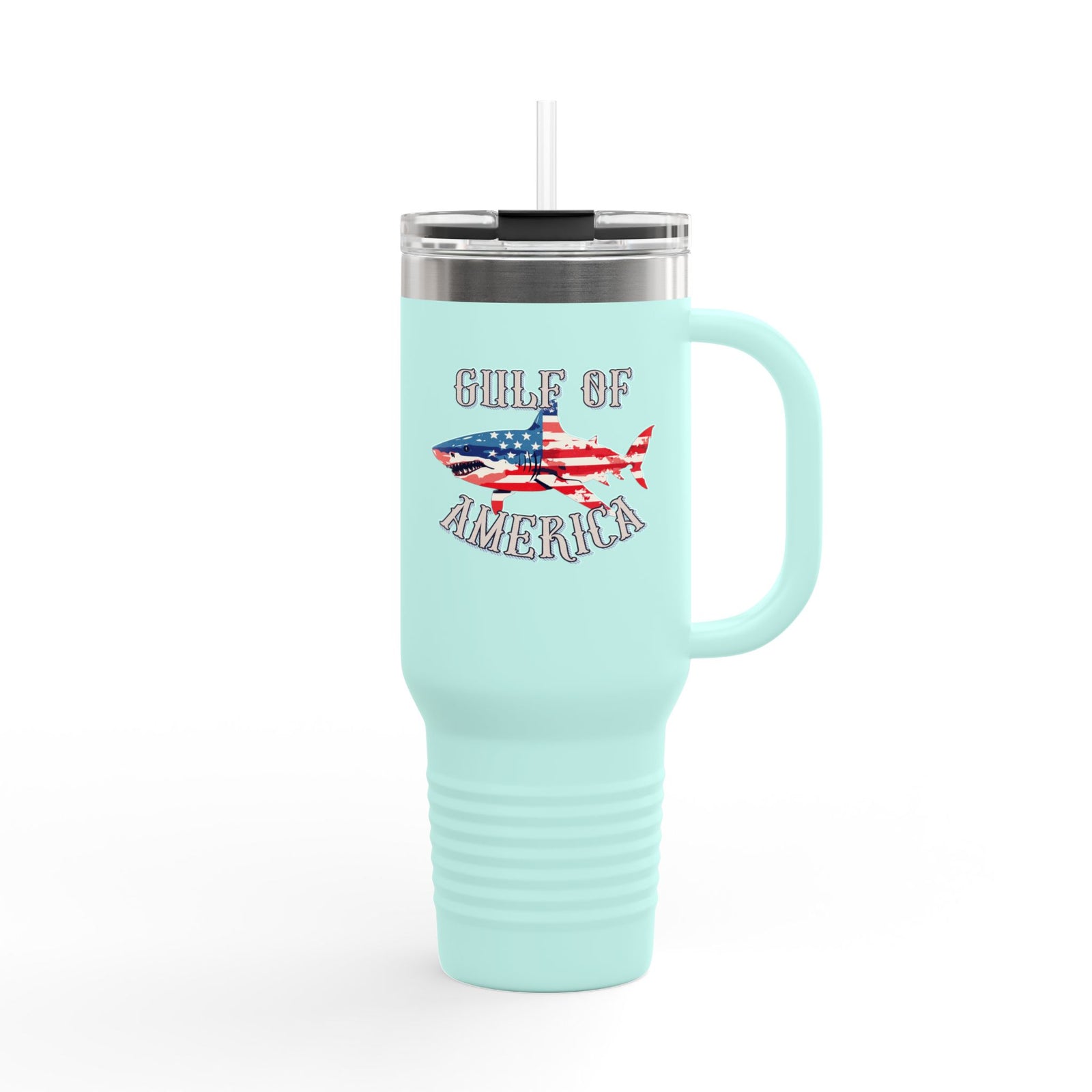 Walton & Johnson: Gulf of America Shark Tumbler, 40oz