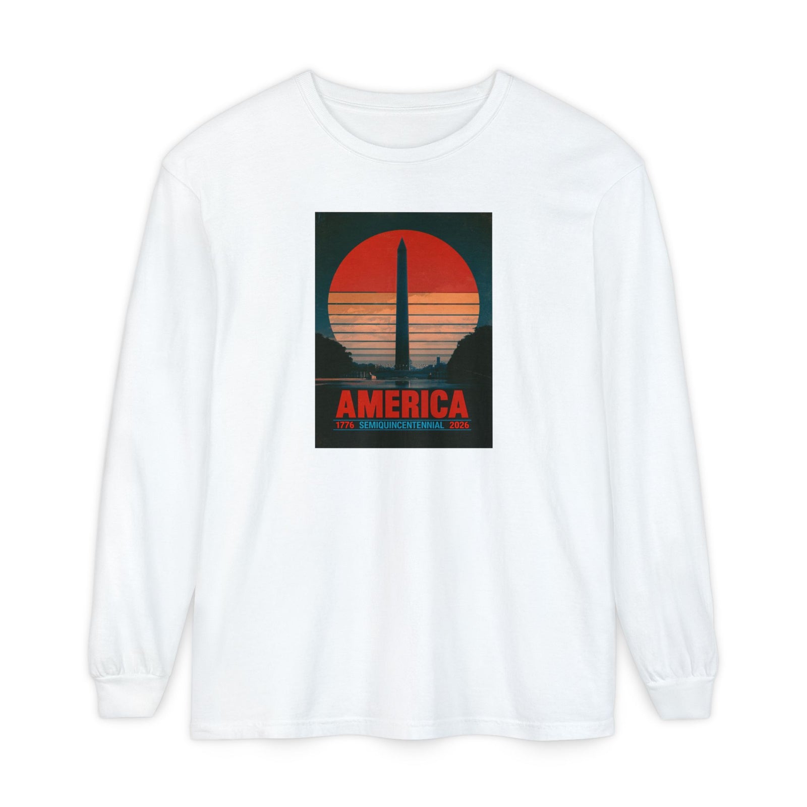 America 1776–2026 Semiquincentennial Long Sleeve T-Shirt - 4LibertyShop.com