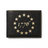 1776 Betsy Ross Stars Leather Wallet - 4LibertyShop.com