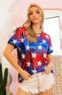 Patriotic Star Sequin Top