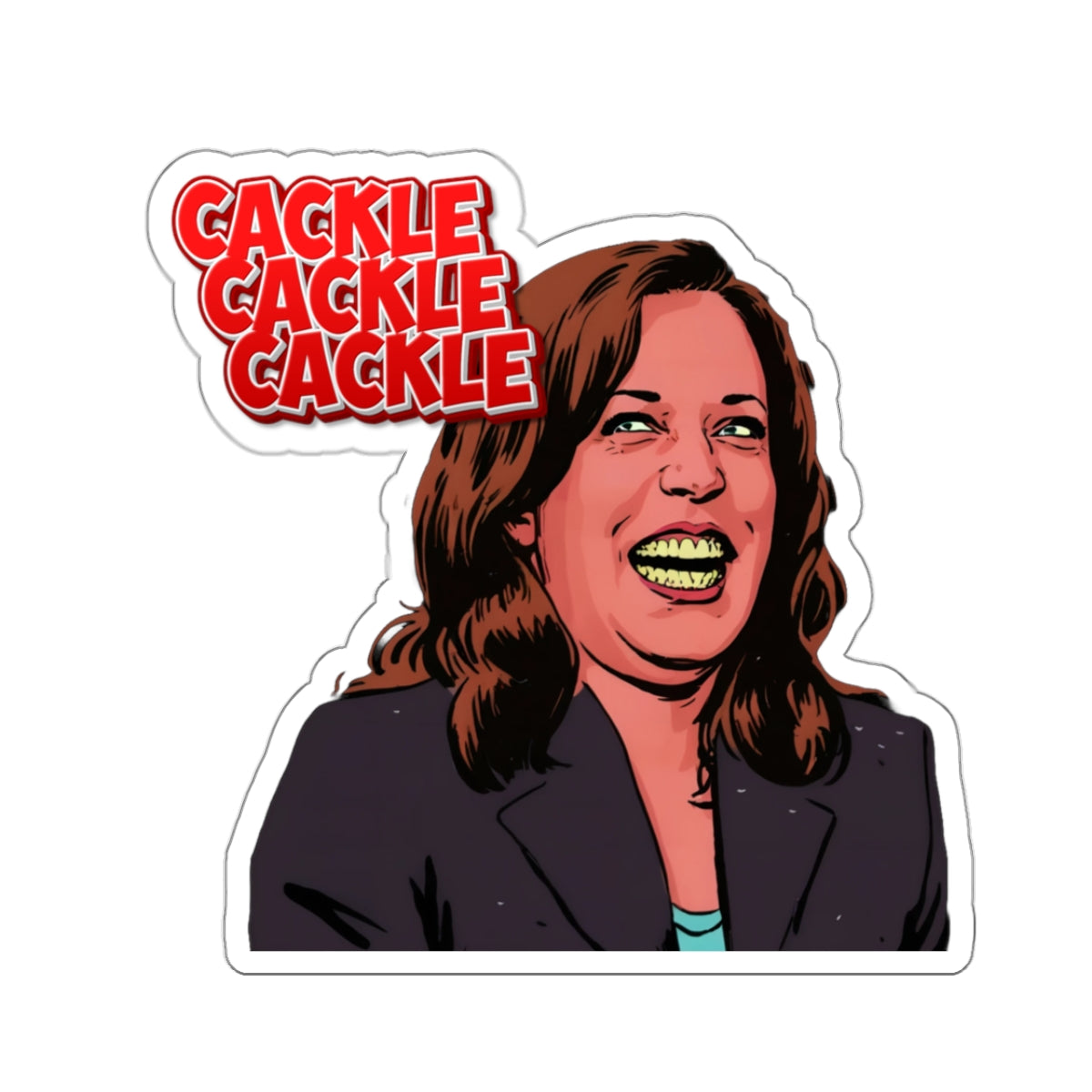 Cackling Kamala Stickers