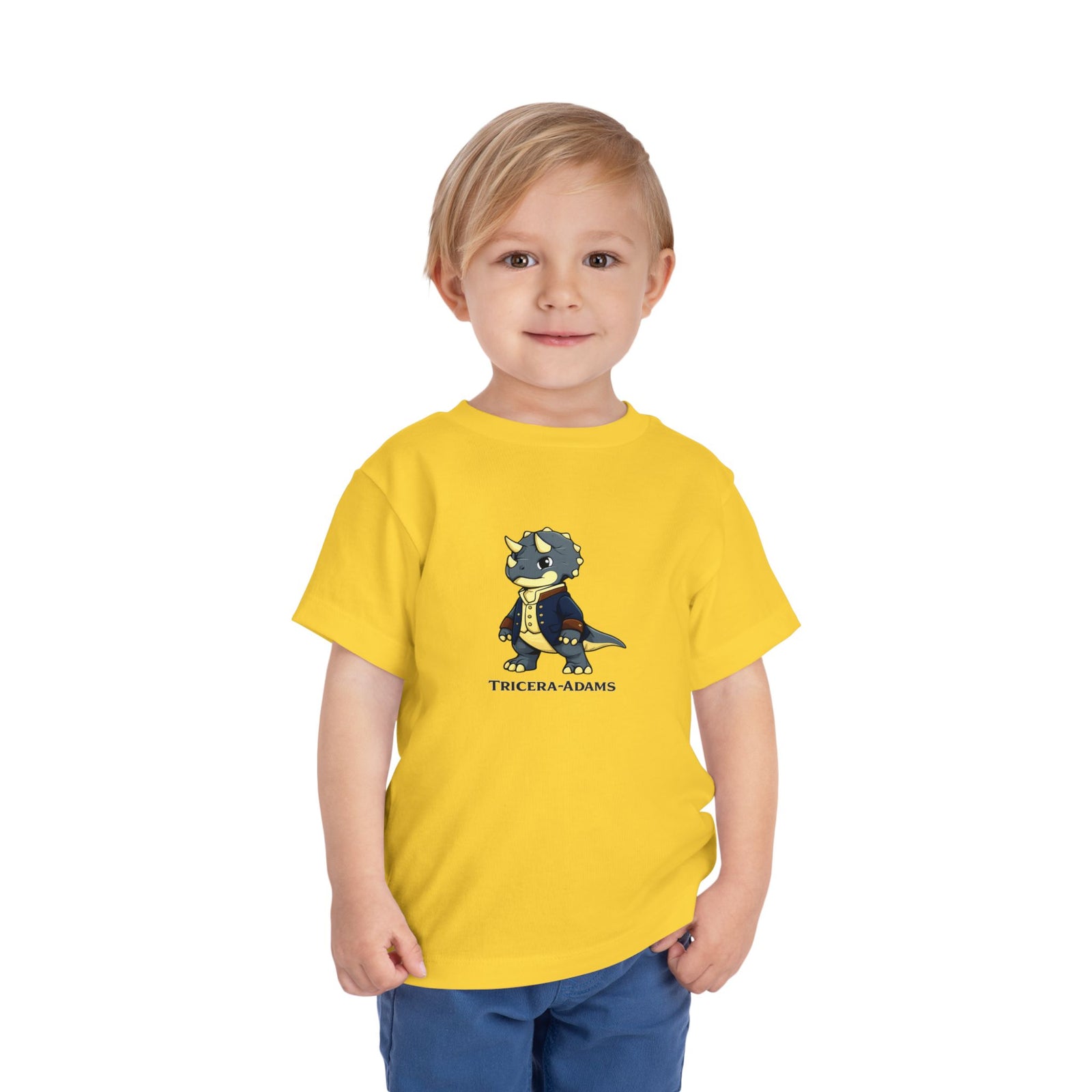Founding Dinos – Tricera-Adams Toddler Tee - 4LibertyShop.com