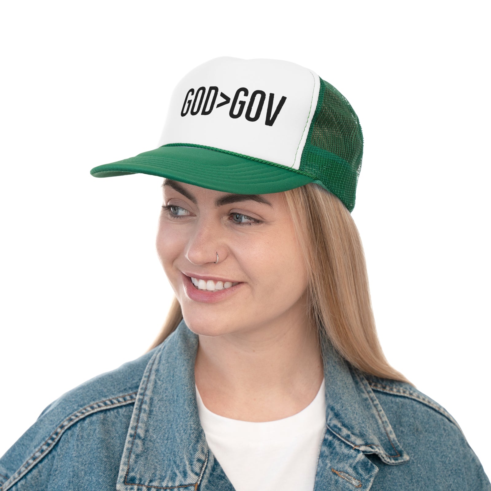 Walton & Johnson - Heavenly Highway Trucker Cap: God Over Government