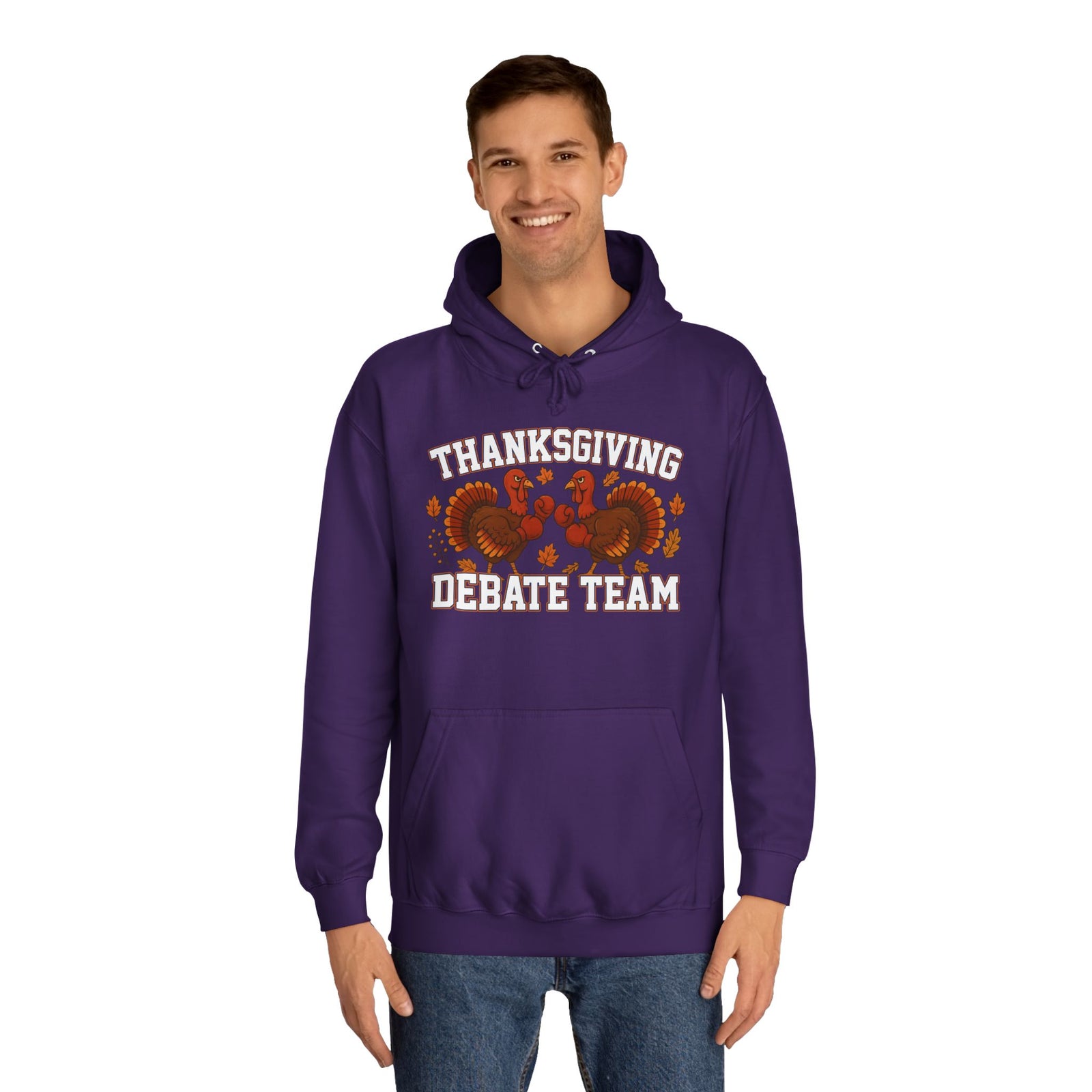 Thanksgiving Debate Team Unisex College Hoodie