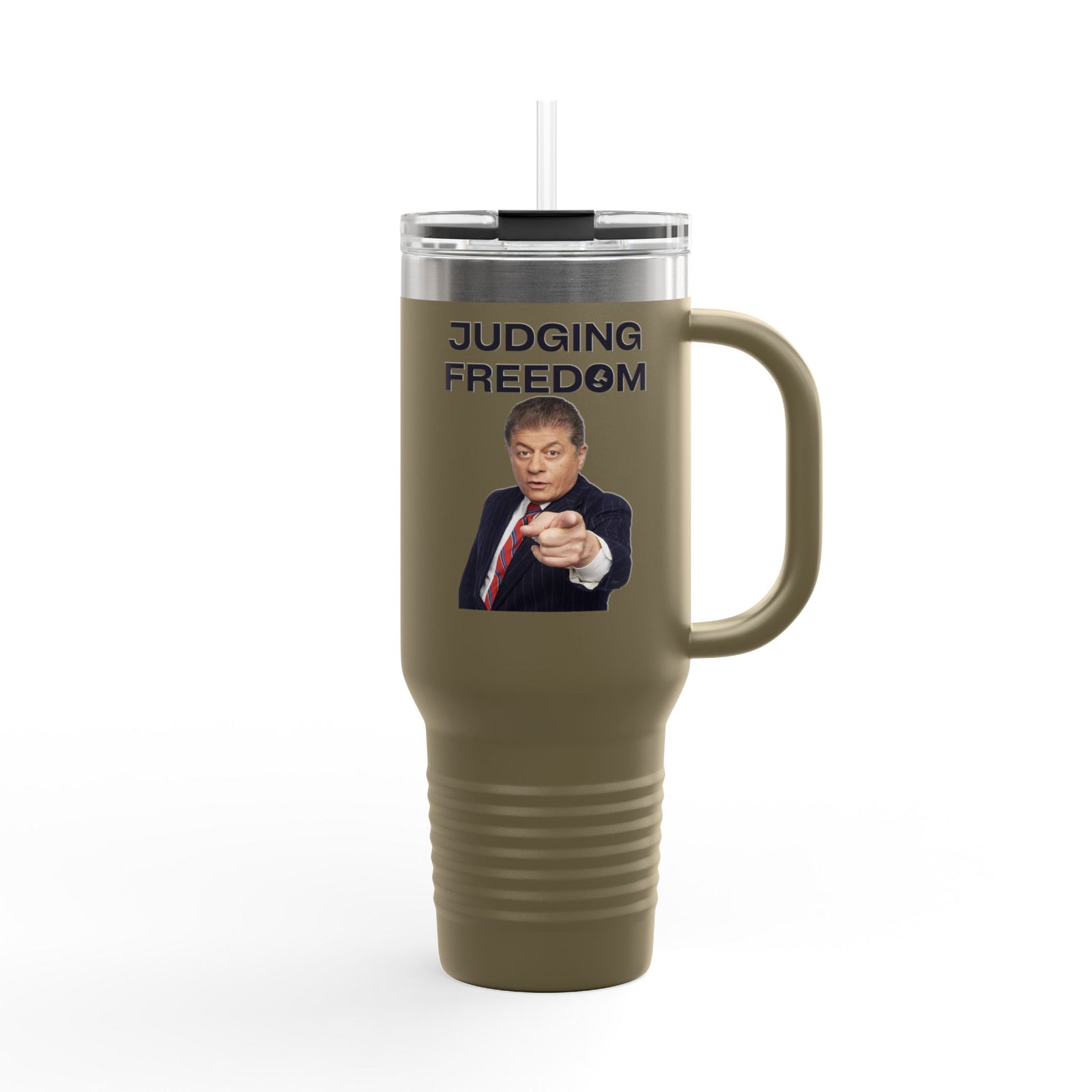 Judge Nap: Judge Napolitano Judging Freedom Tumbler, 40oz