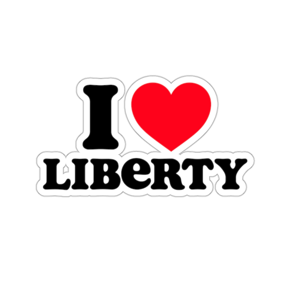 I Love Liberty Stickers