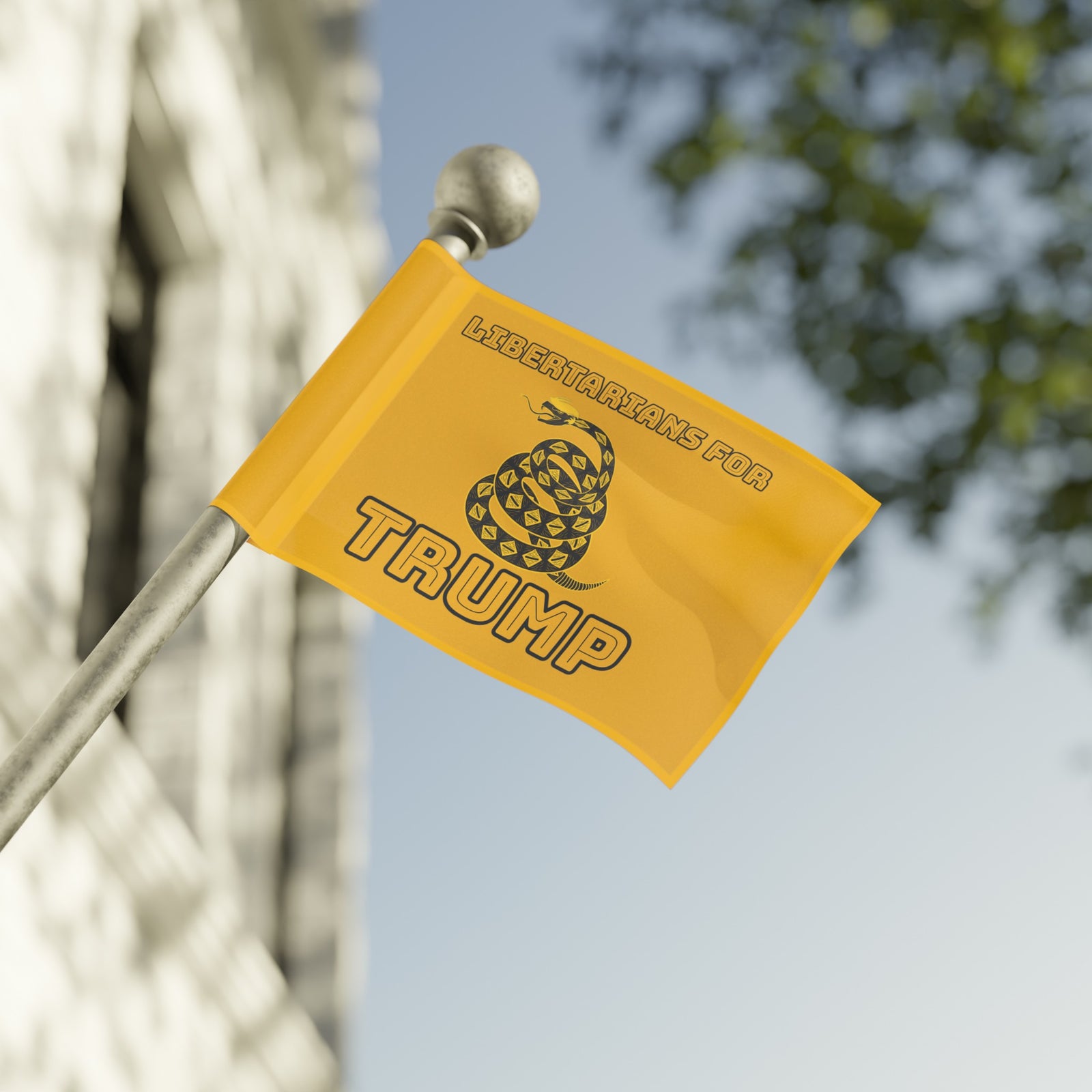 Libertarians for Trump Yellow Flag