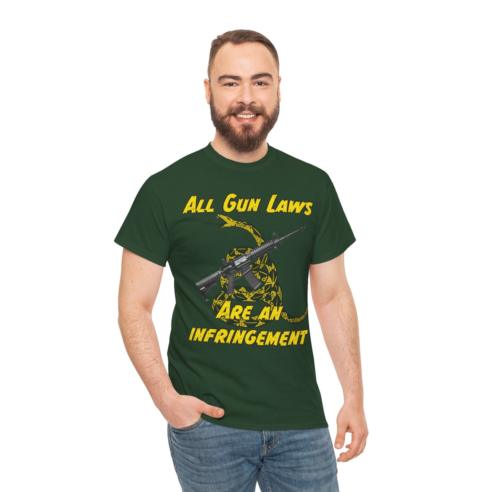 Judge Nap: All Gun Rights Are Infringements AR15 Gadsden T-Shirt