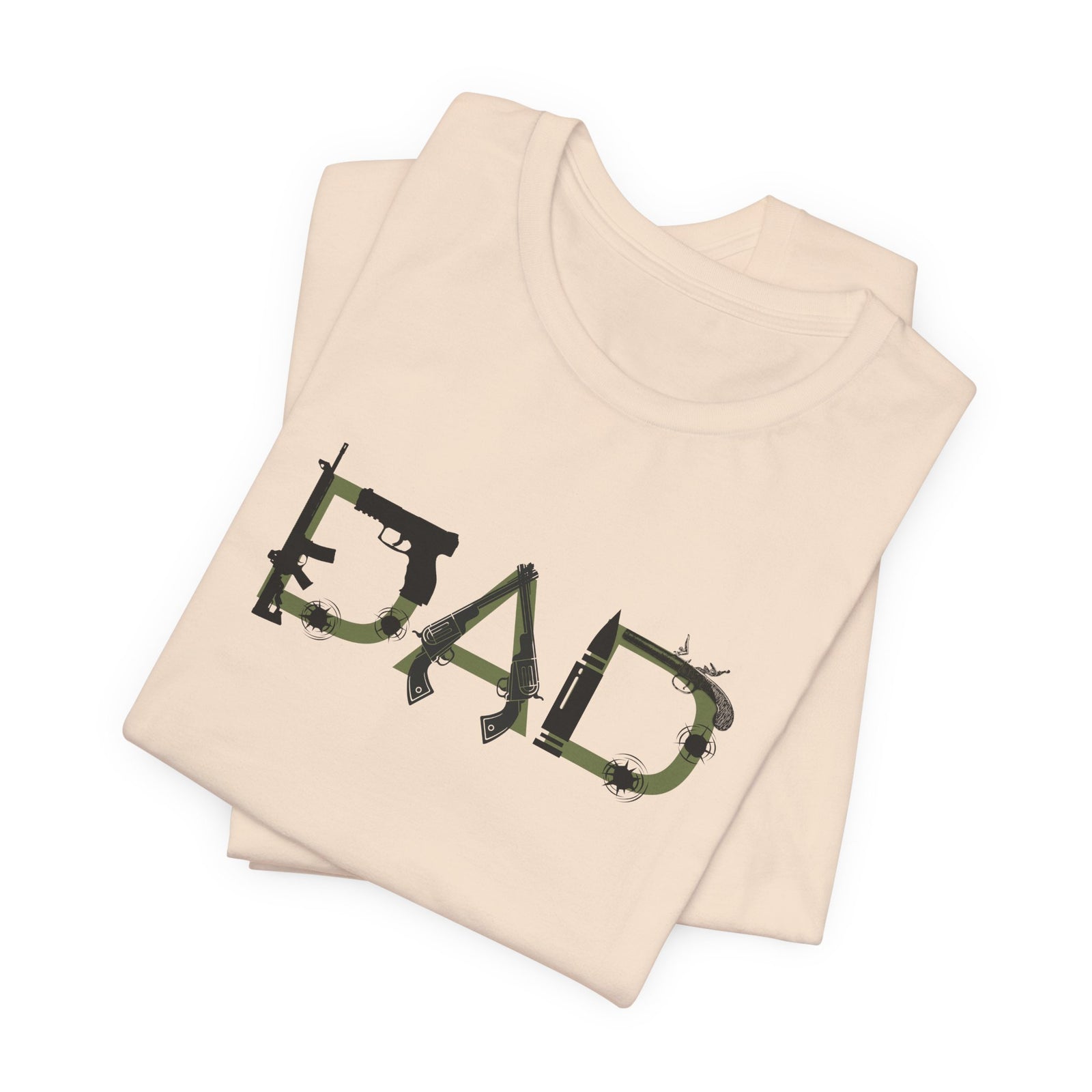 DAD Bullet Holes Tee — Ammo & Guns Graphic Dad Shirt — 4LibertyShop.com