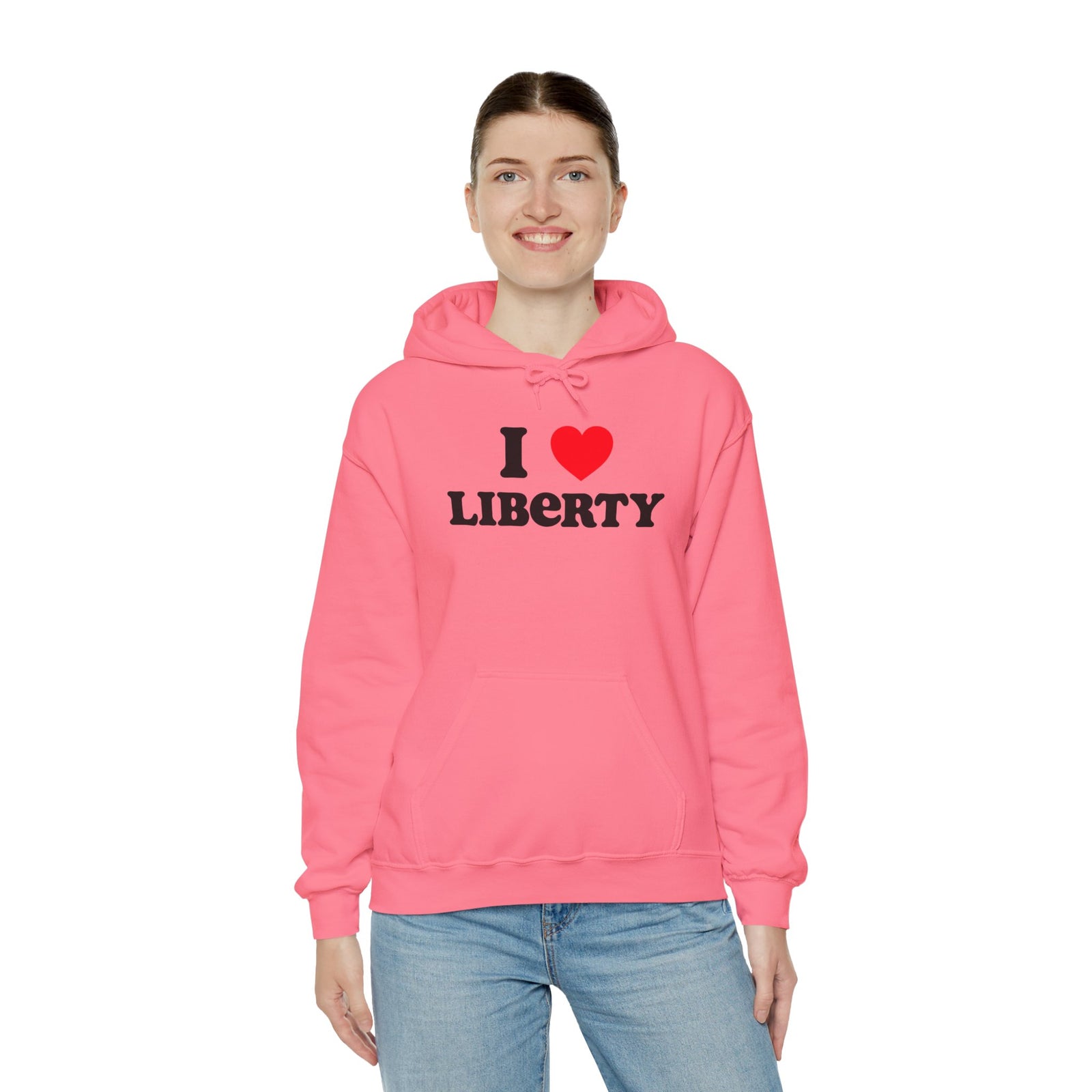 Judge Nap: I Heart Liberty Unisex Heavy Blend™ Hooded Sweatshirt