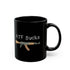 ATF Sucks Sketch Black Mug