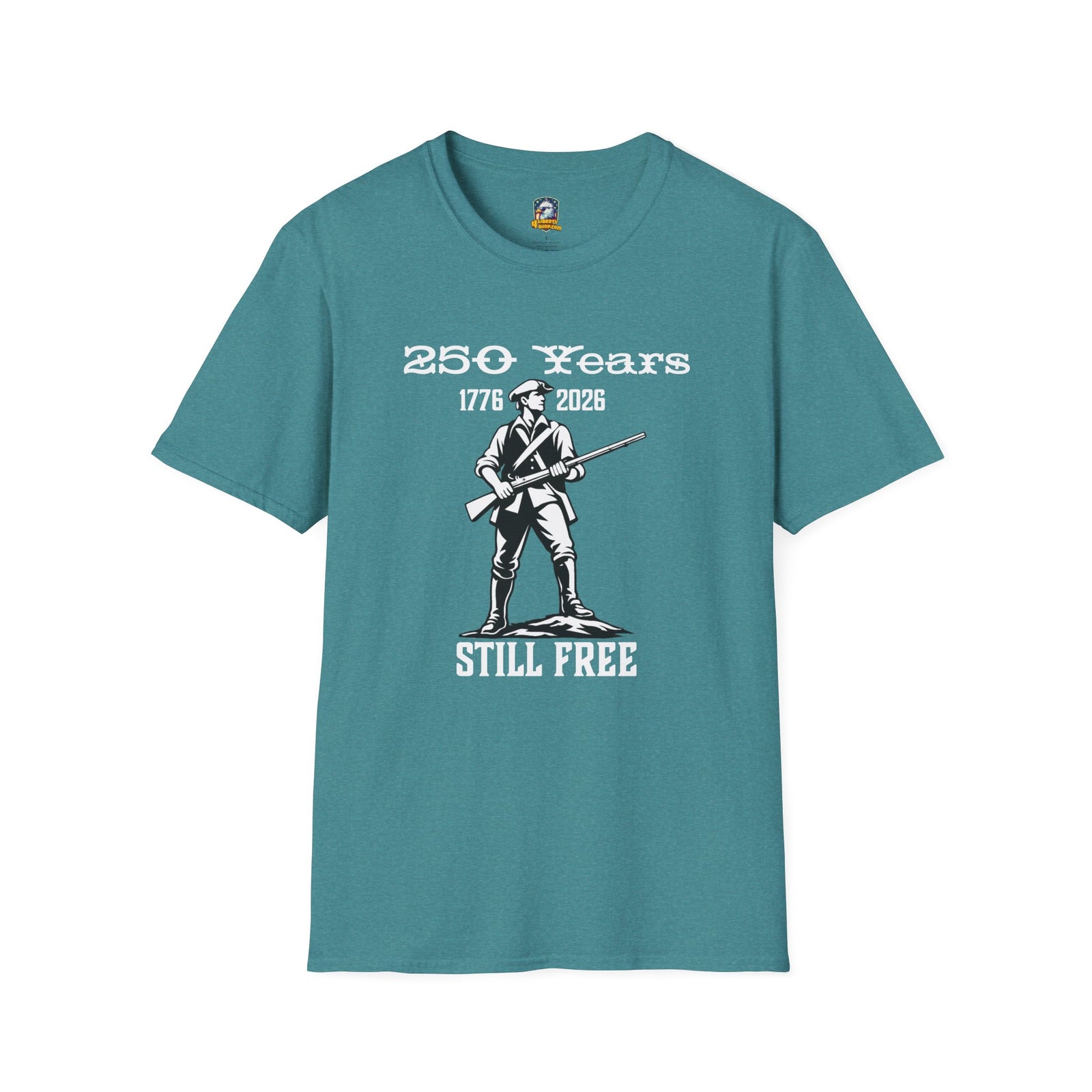 Walton & Johnson 250 Years Still Free T-Shirt — Revolutionary Patriot Tee (1776–2026) - 4LibertyShop.com