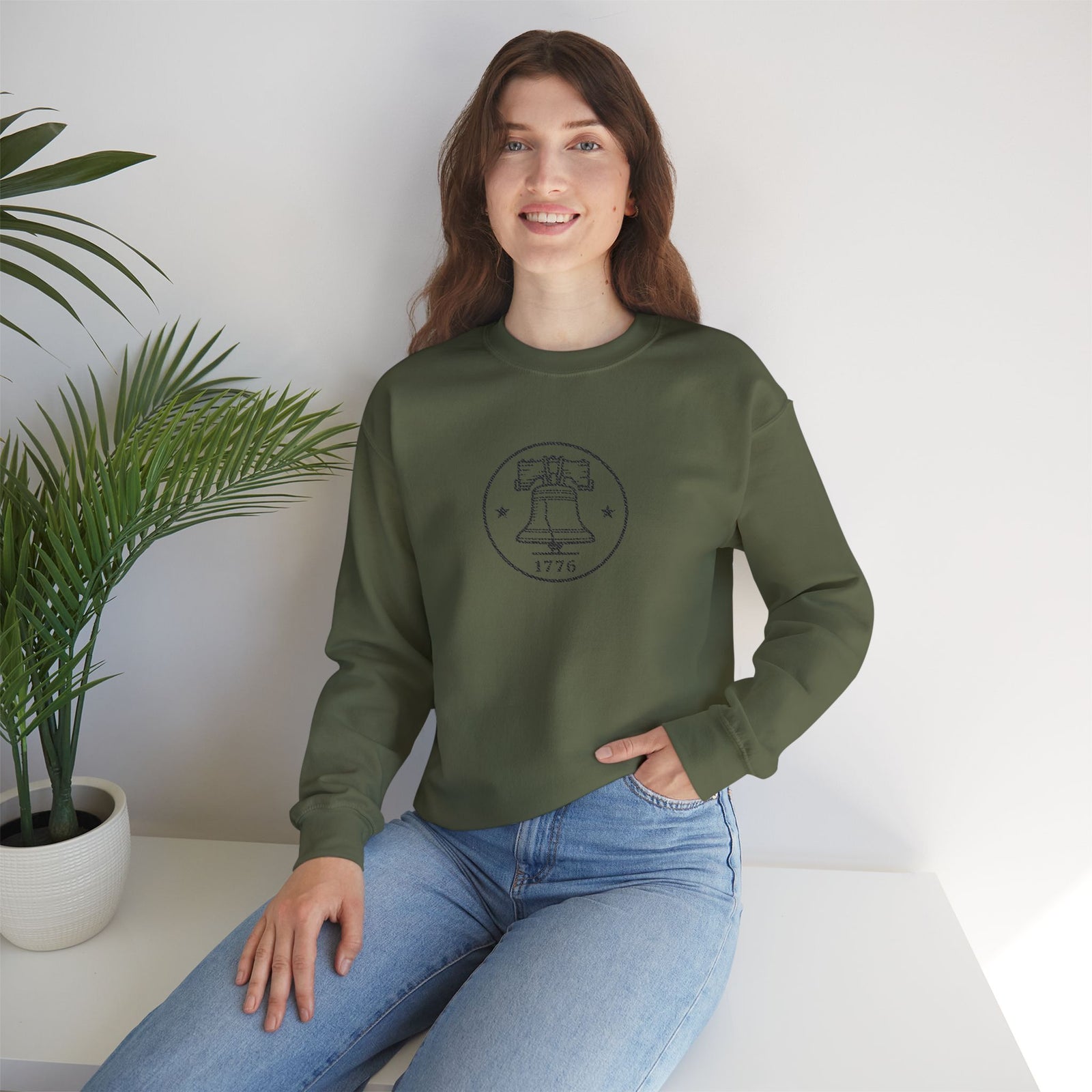 Liberty Bell 1776 Embroidered Sweatshirt
