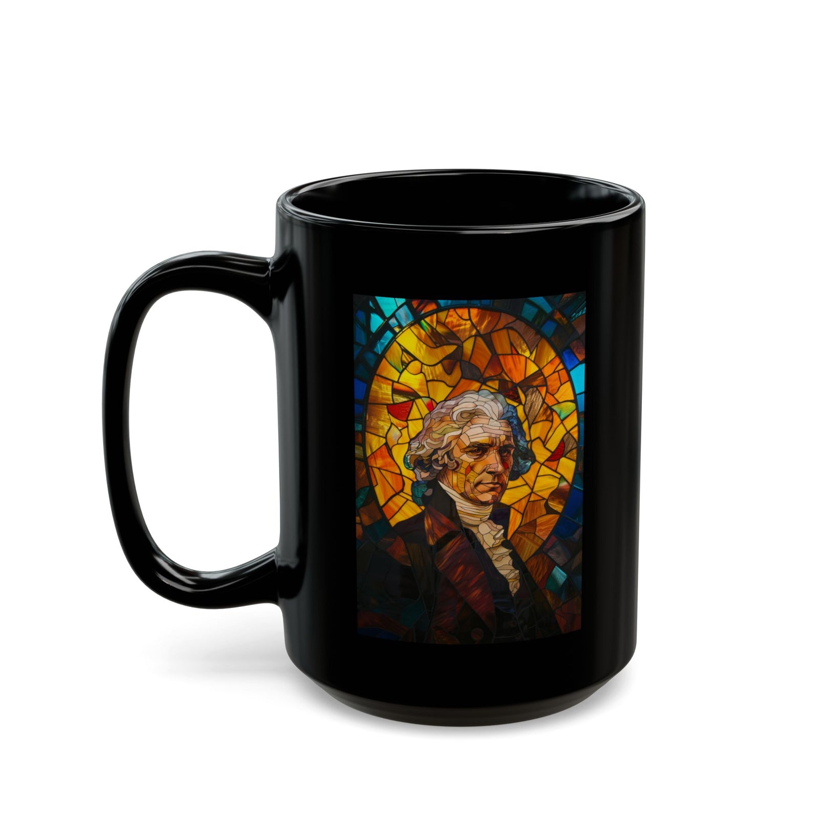 Thomas Jefferson Stained Glass Mug (11oz,15oz)